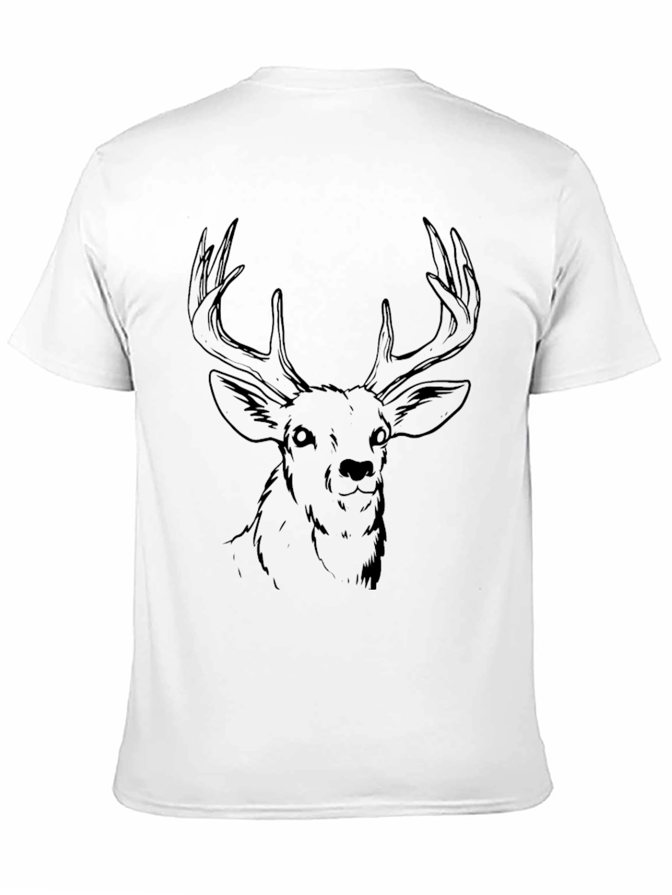 Black Deer Graphic Tee - Mens Casual Shirt
