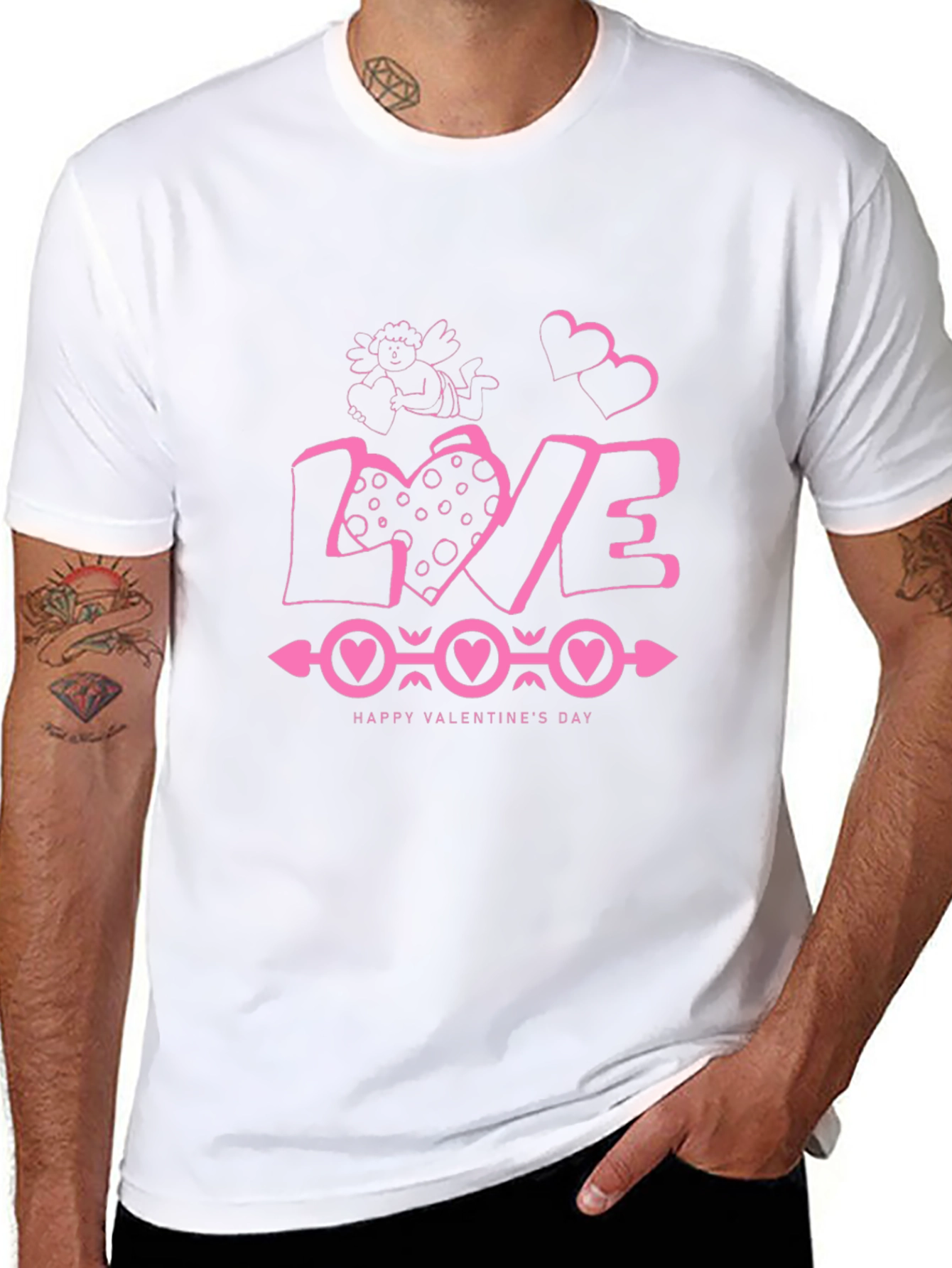 Valentines Day Black T-Shirt