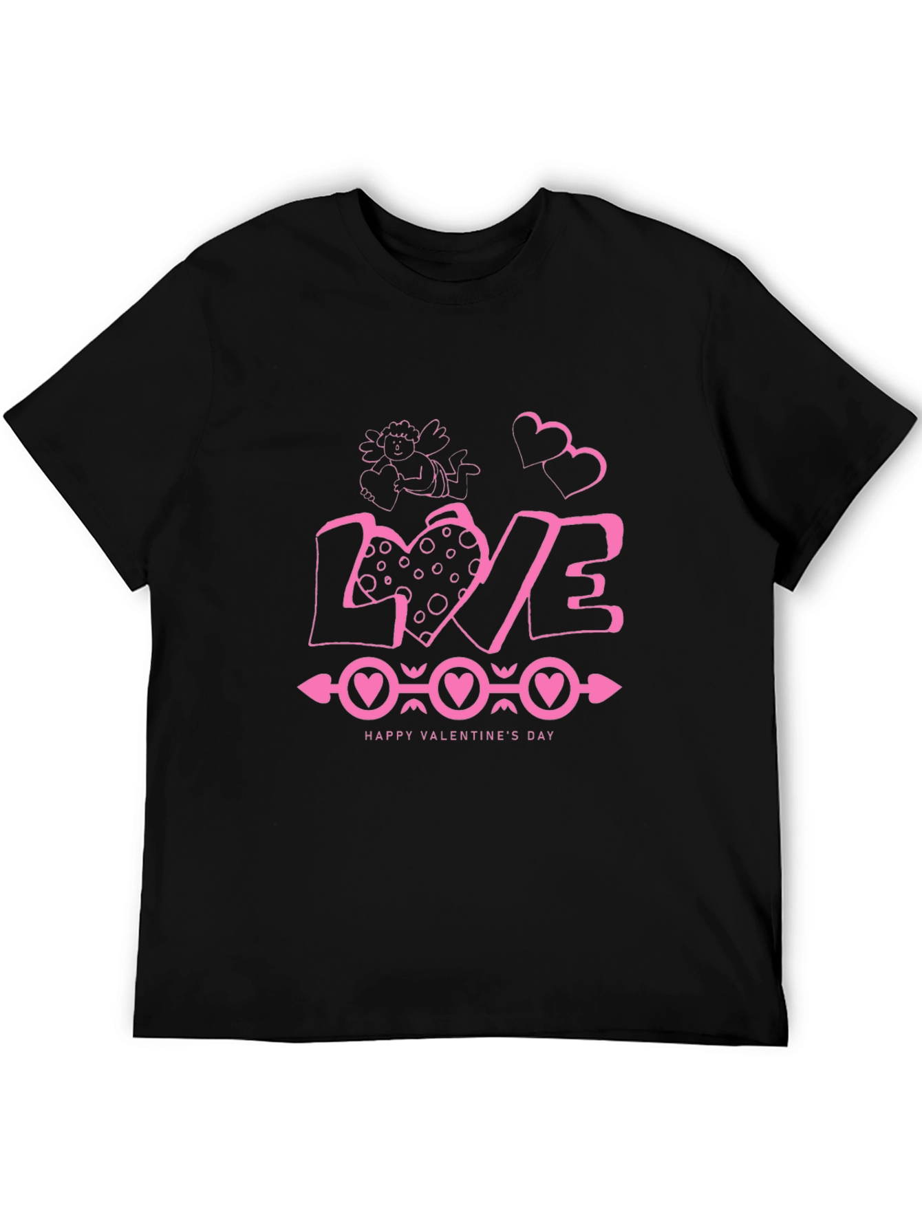Valentines Day Black T-Shirt