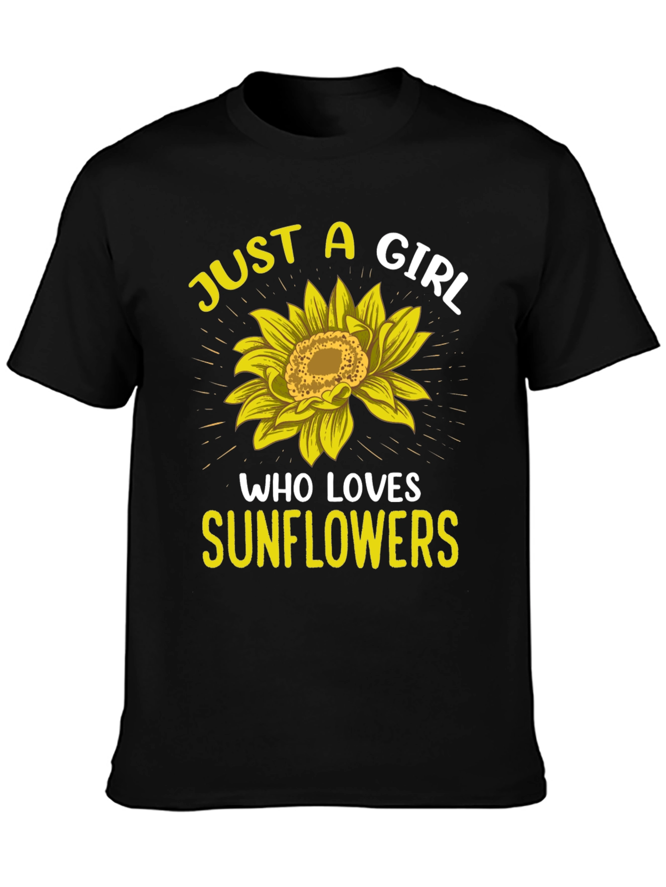 Sunflower Lover Graphic T-Shirt - Just a Girl