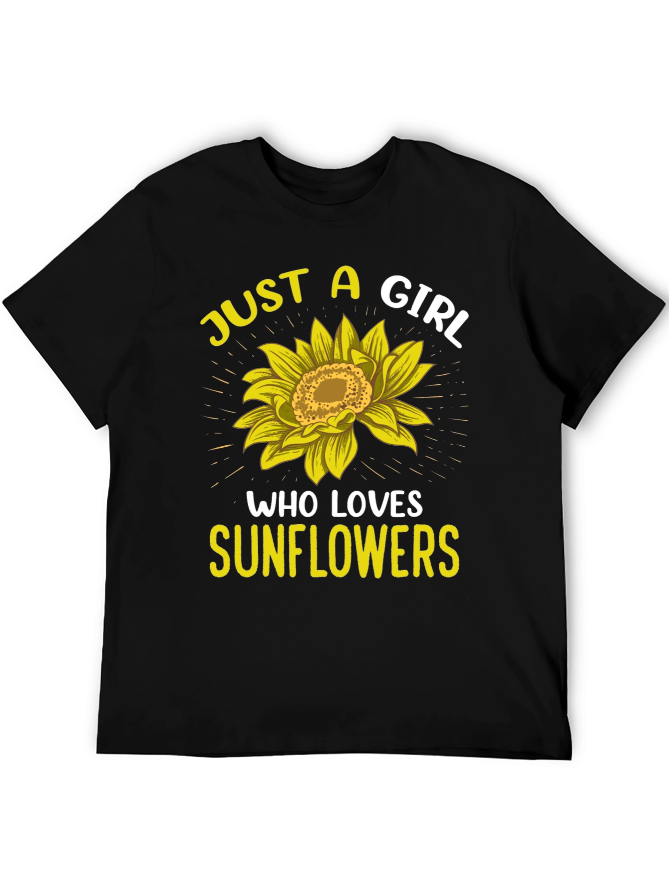 Sunflower Lover Graphic T-Shirt - Just a Girl