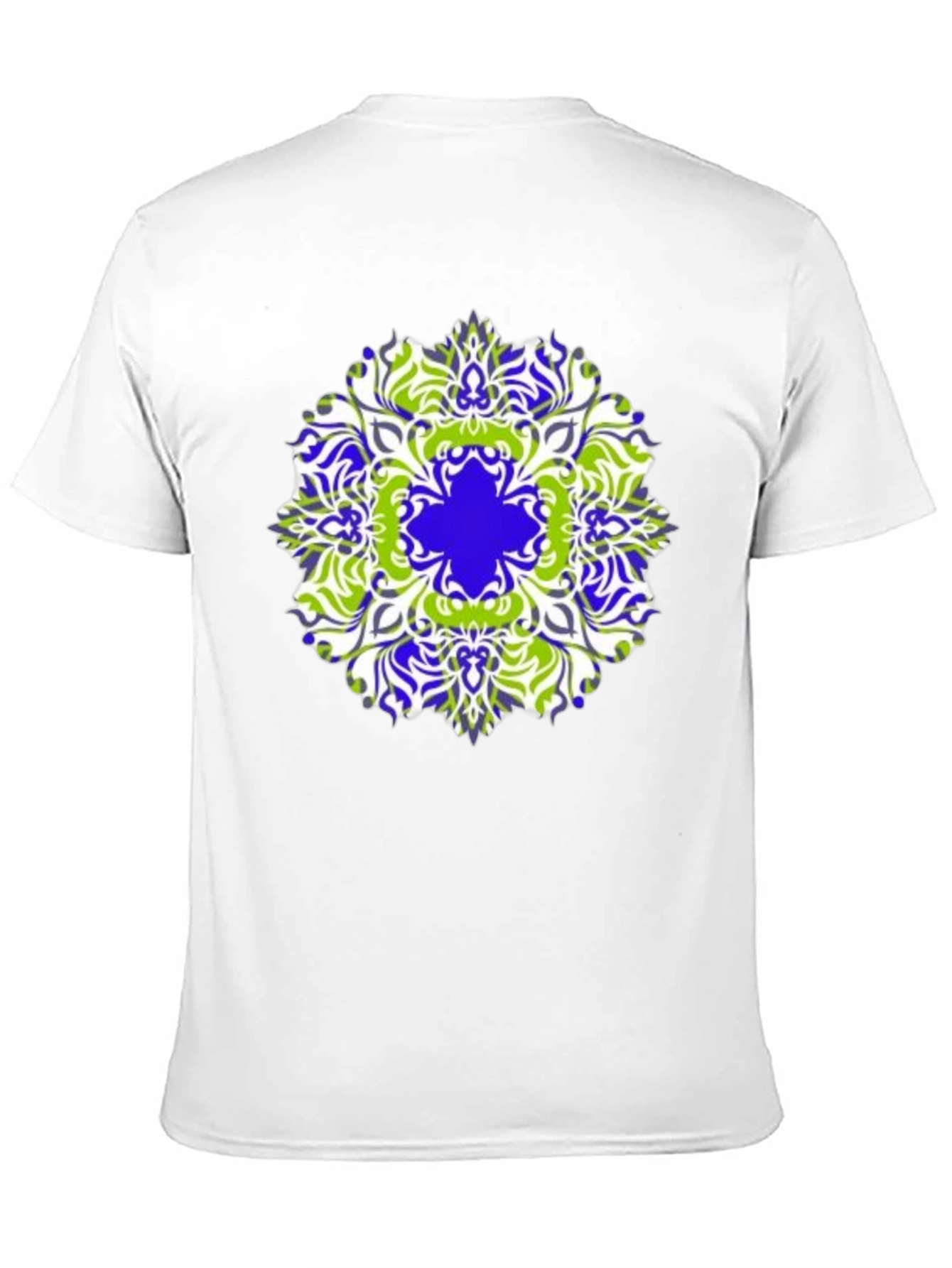 Stylish Mandala Graphic Print Black T-Shirt