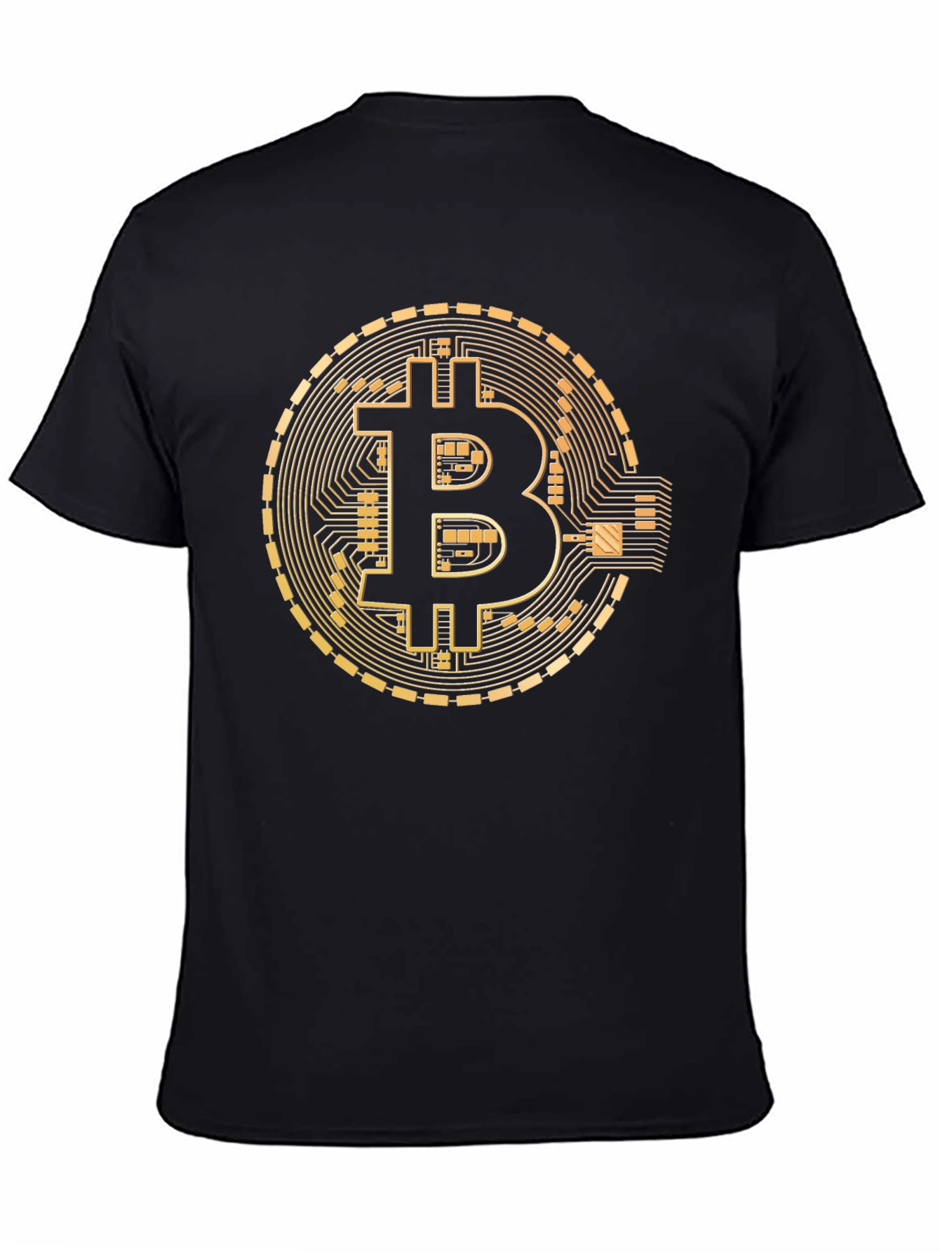 Bitcoin T-Shirt - Golden Crypto Design