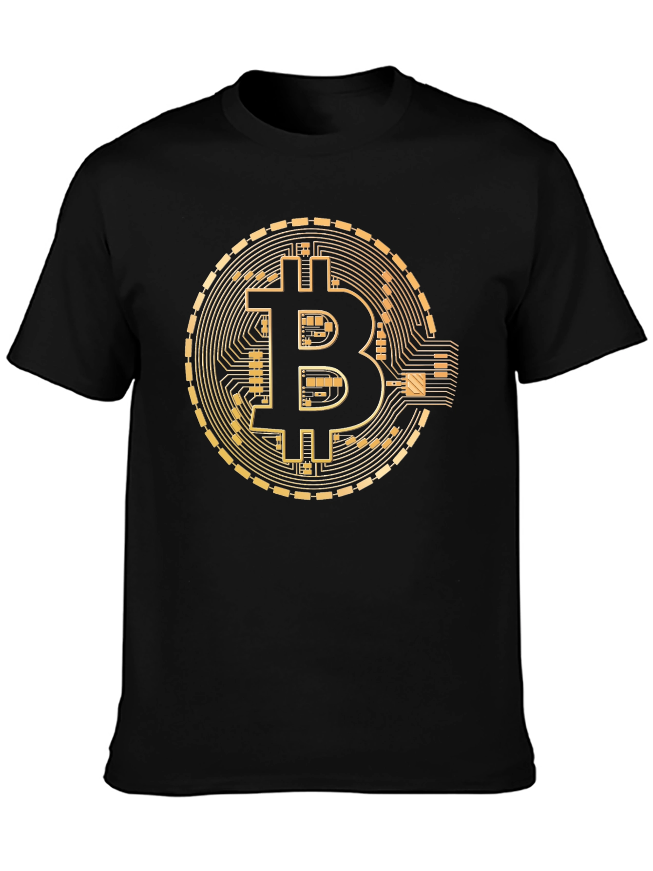 Bitcoin T-Shirt - Golden Crypto Design