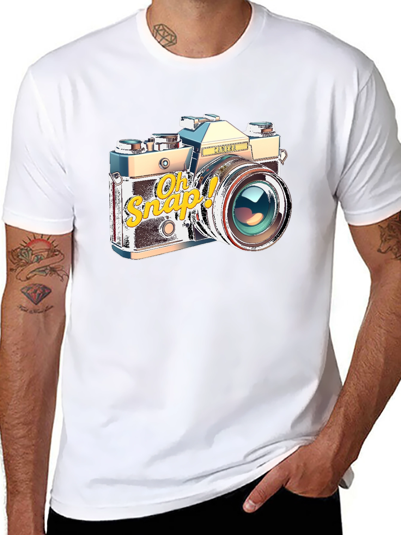 Retro Camera T-Shirt - Oh Snap! Photography Tee