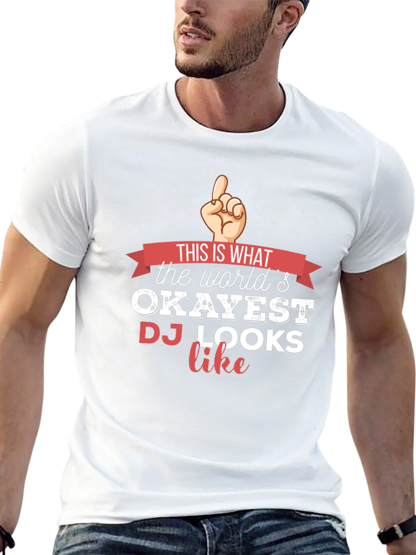 Okayest DJ T-Shirt - Funny Musician Tee