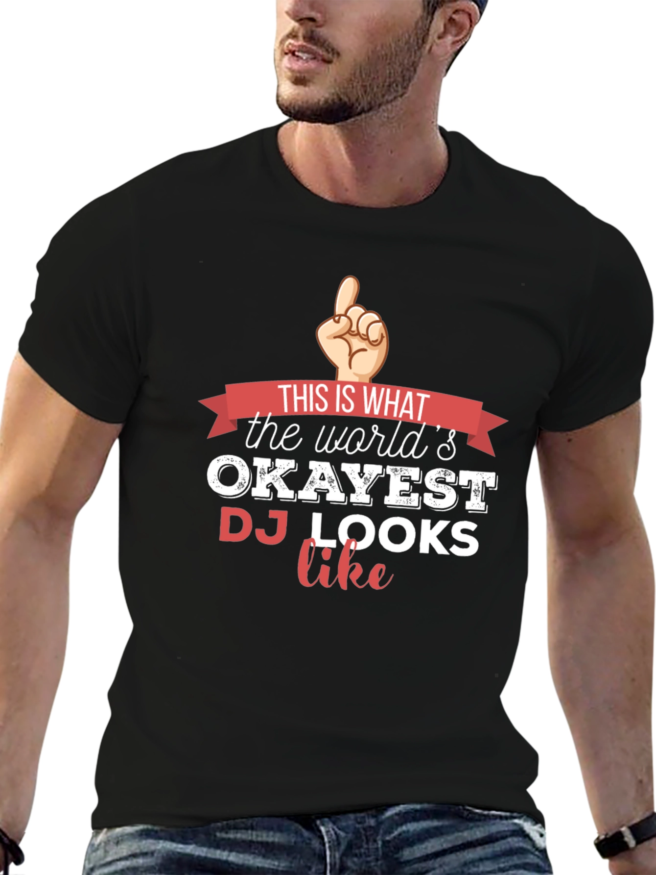 Okayest DJ T-Shirt - Funny Musician Tee