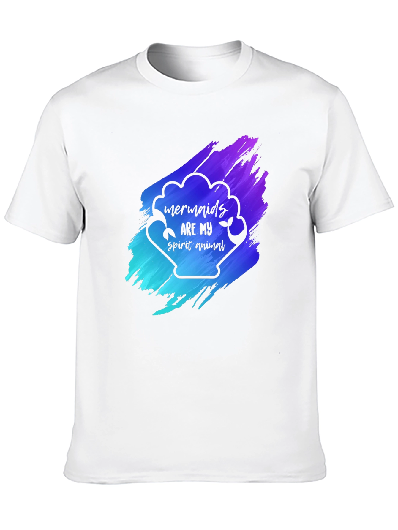 Mermaids Are My Spirit Animal Black T-Shirt