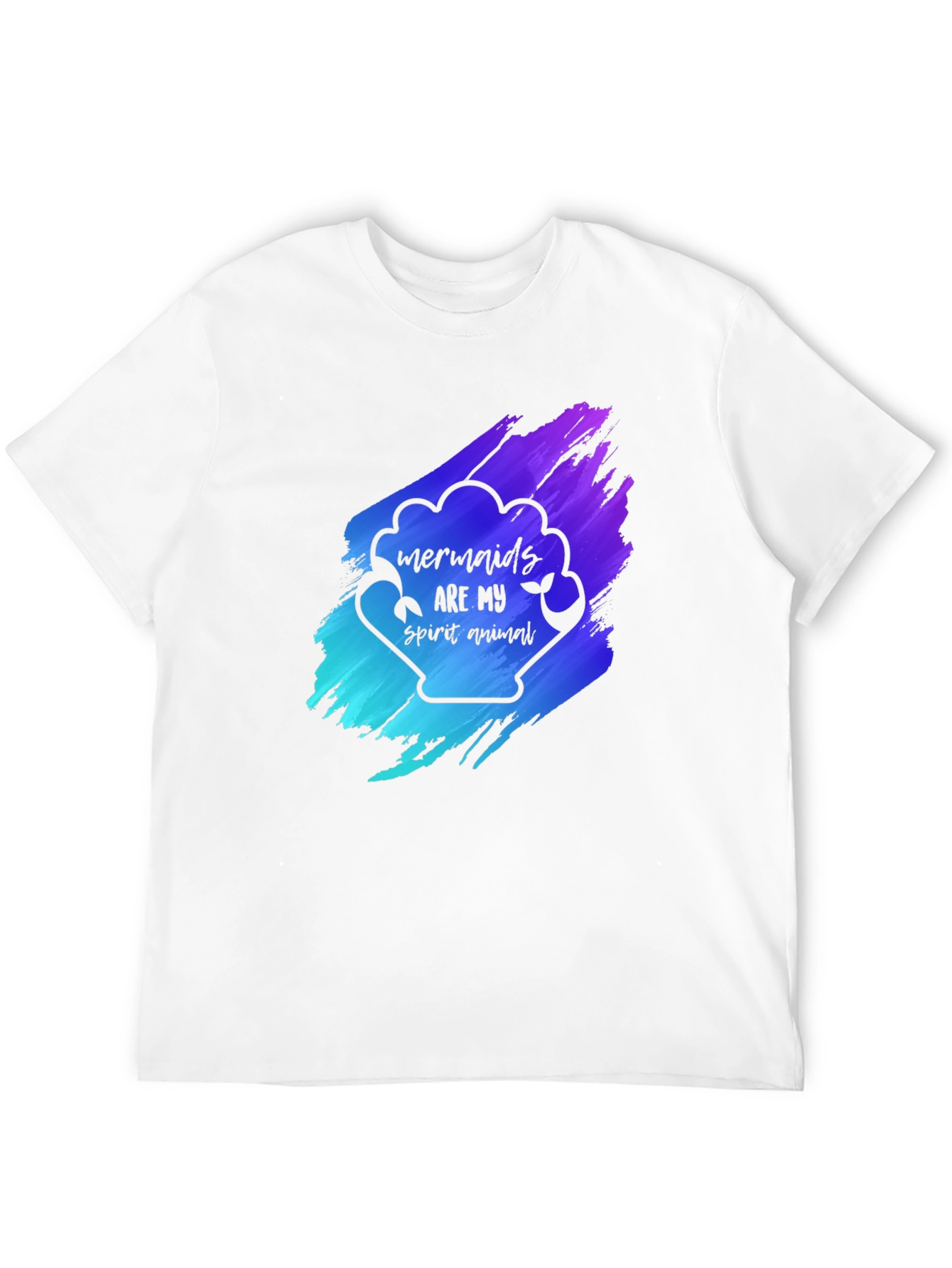 Mermaids Are My Spirit Animal Black T-Shirt