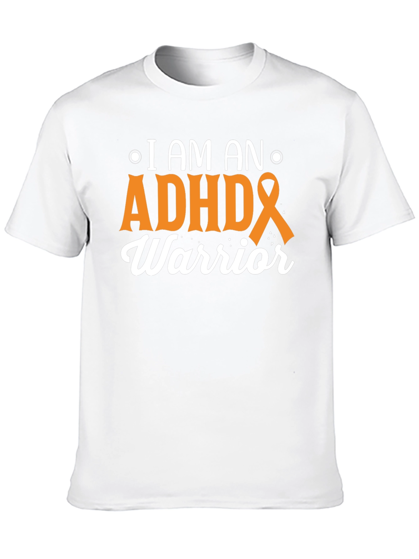 ADHD Warrior Black T-Shirt Awareness Support