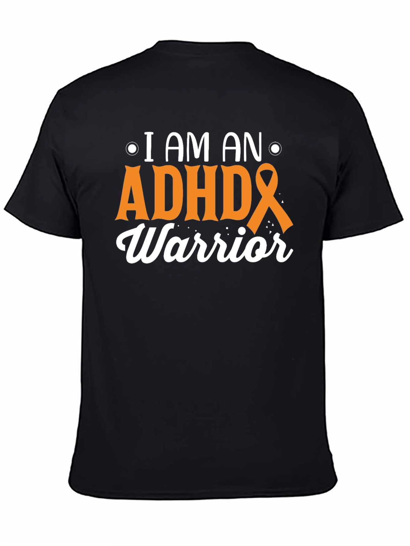 ADHD Warrior Black T-Shirt Awareness Support