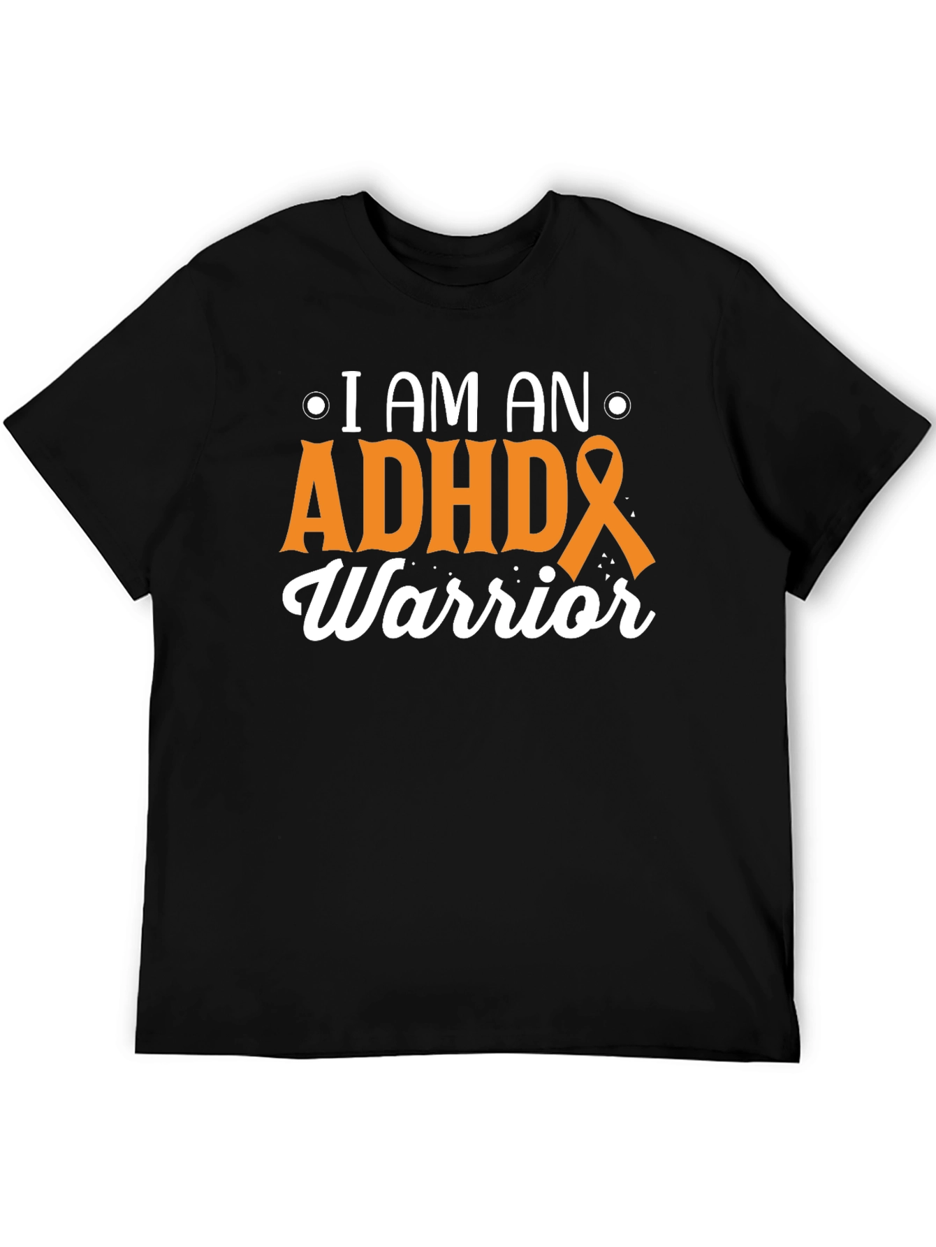ADHD Warrior Black T-Shirt Awareness Support