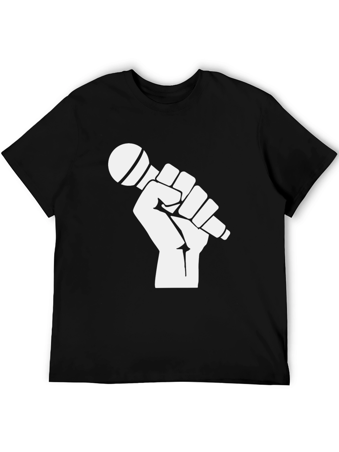 Mic Fist Graphic Tee - Black