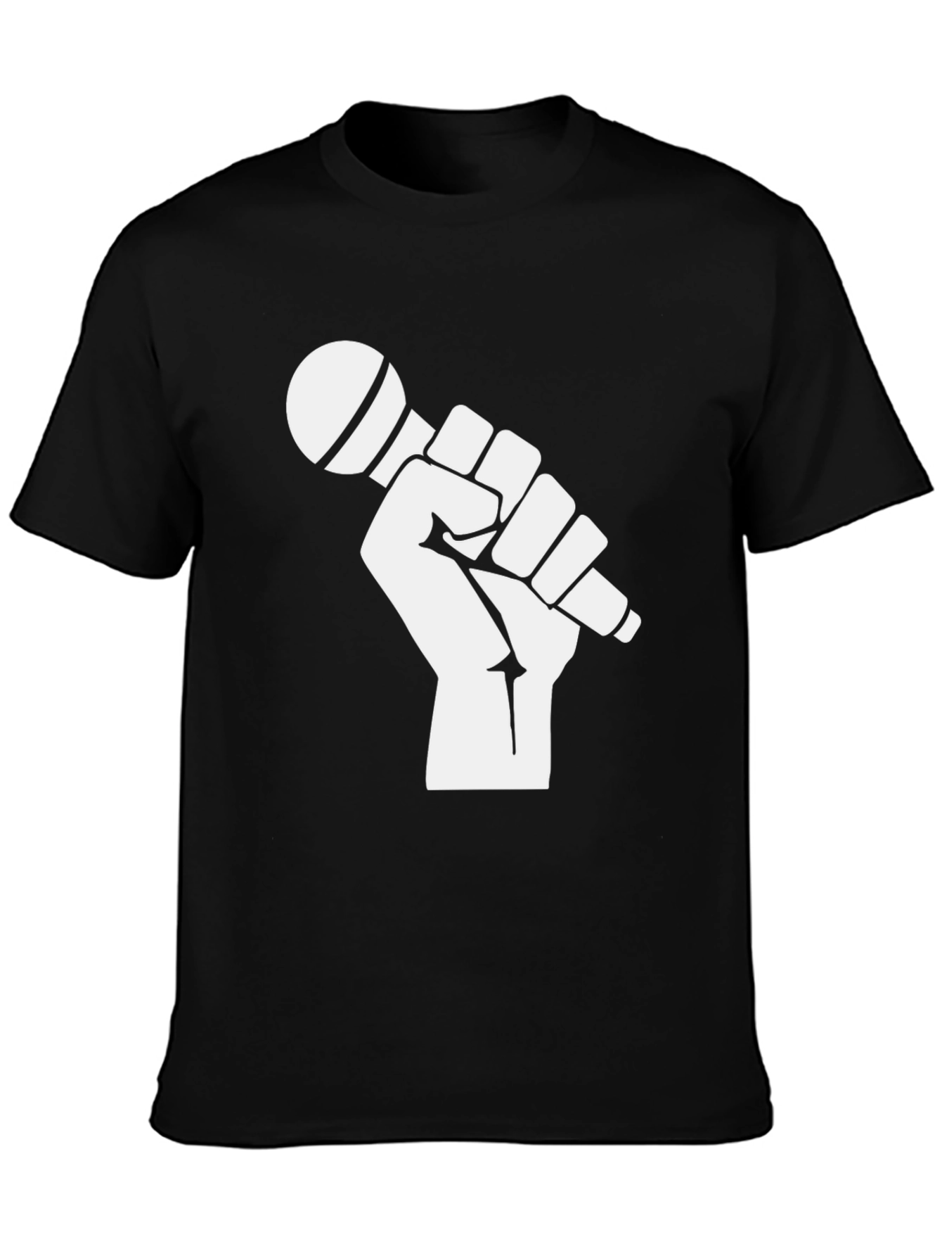 Mic Fist Graphic Tee - Black