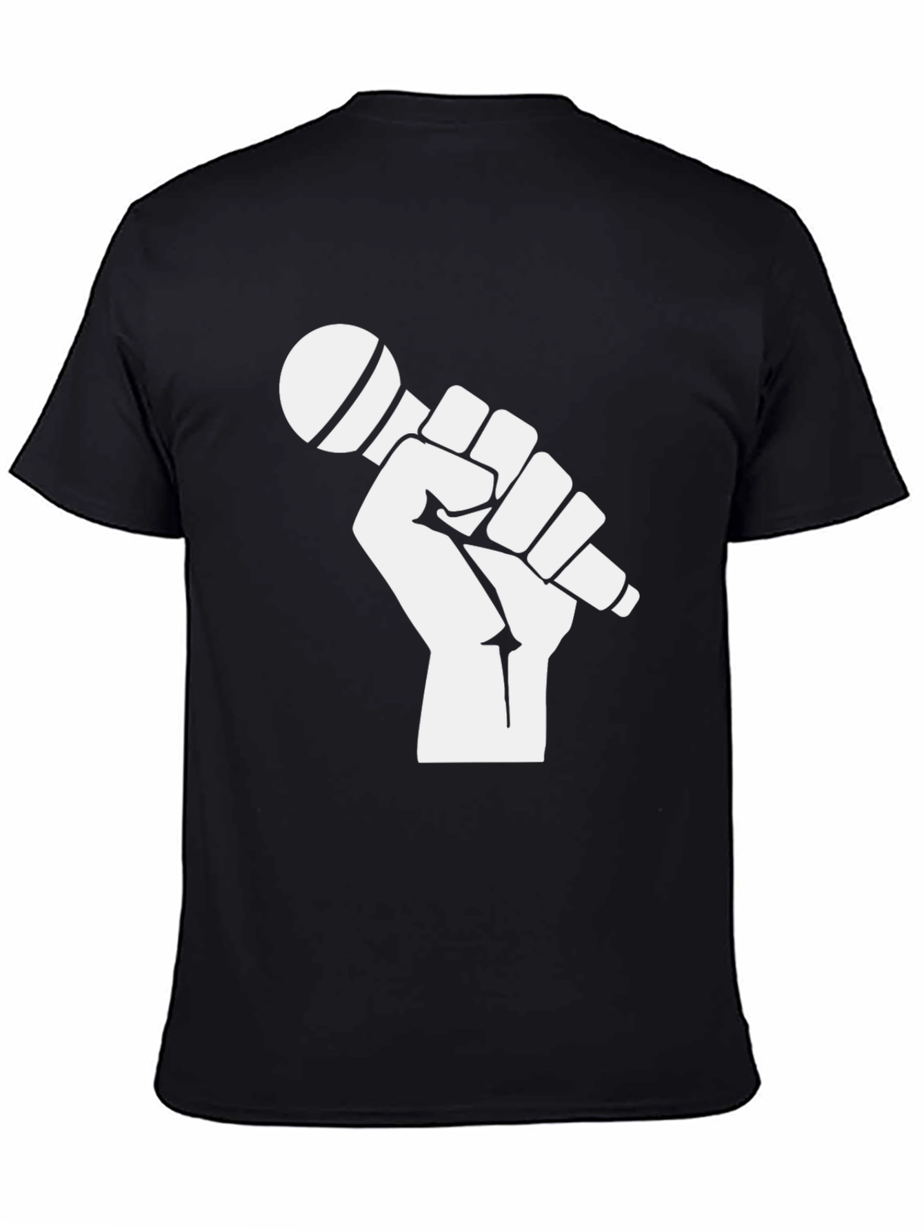 Mic Fist Graphic Tee - Black