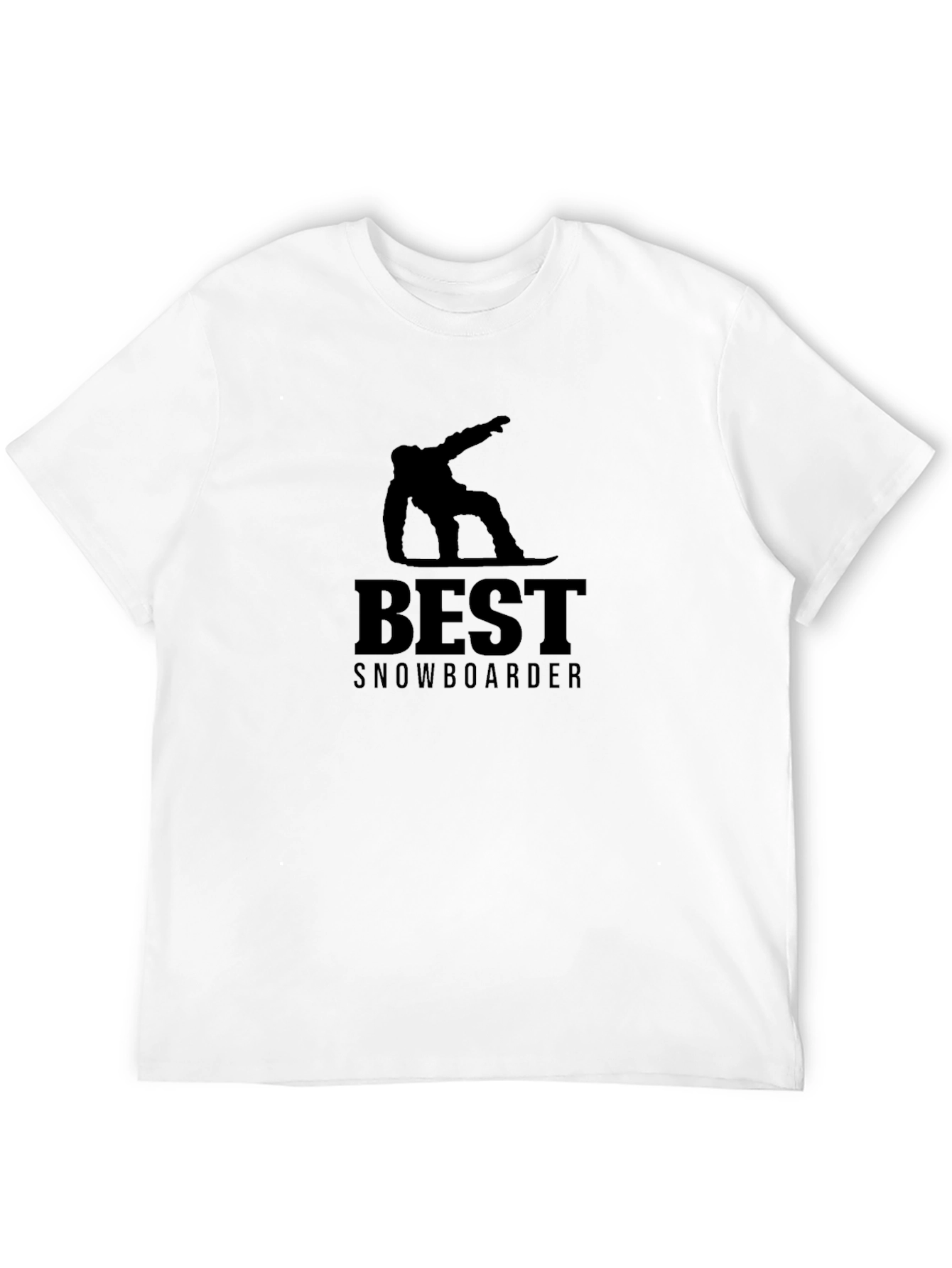 Best Snowboarder Graphic Tee - Black Cotton T-Shirt