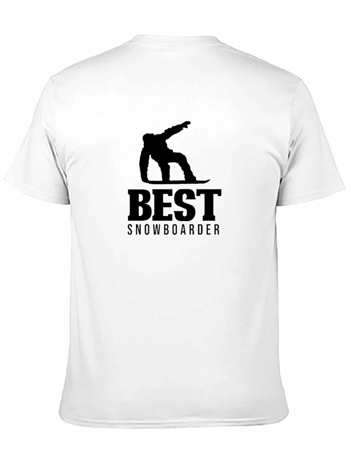 Best Snowboarder Graphic Tee - Black Cotton T-Shirt