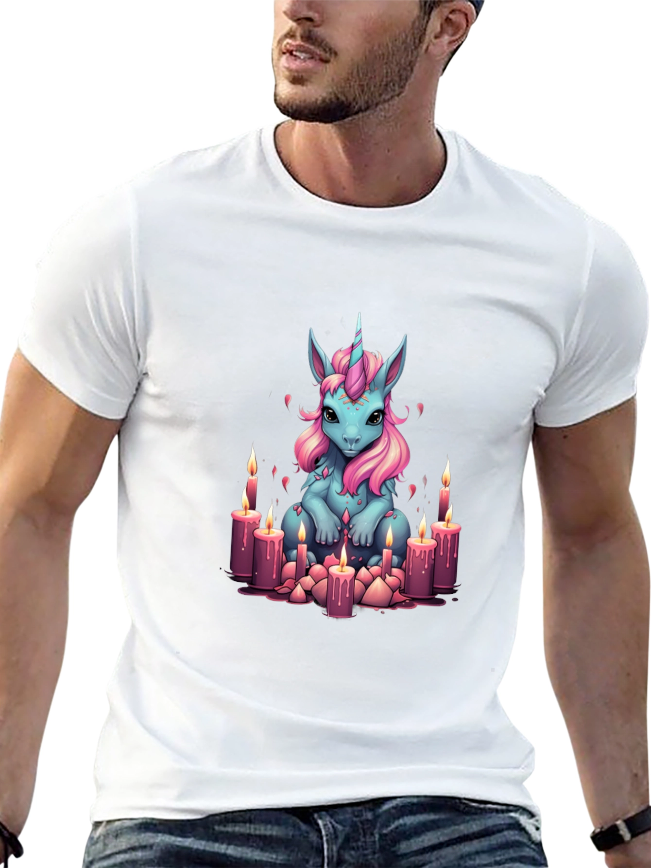 Mystical Unicorn Candlelight T-Shirt
