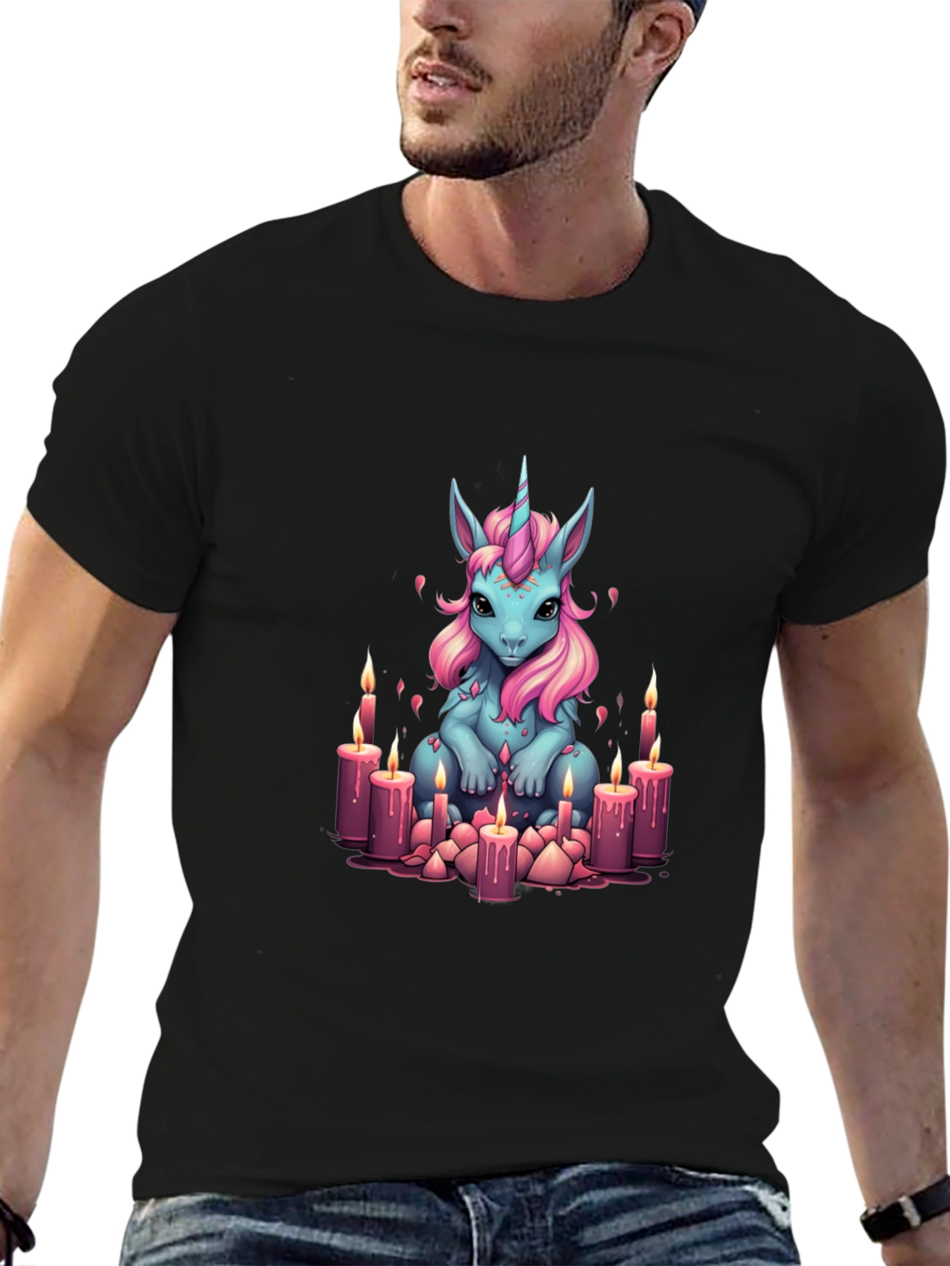 Mystical Unicorn Candlelight T-Shirt