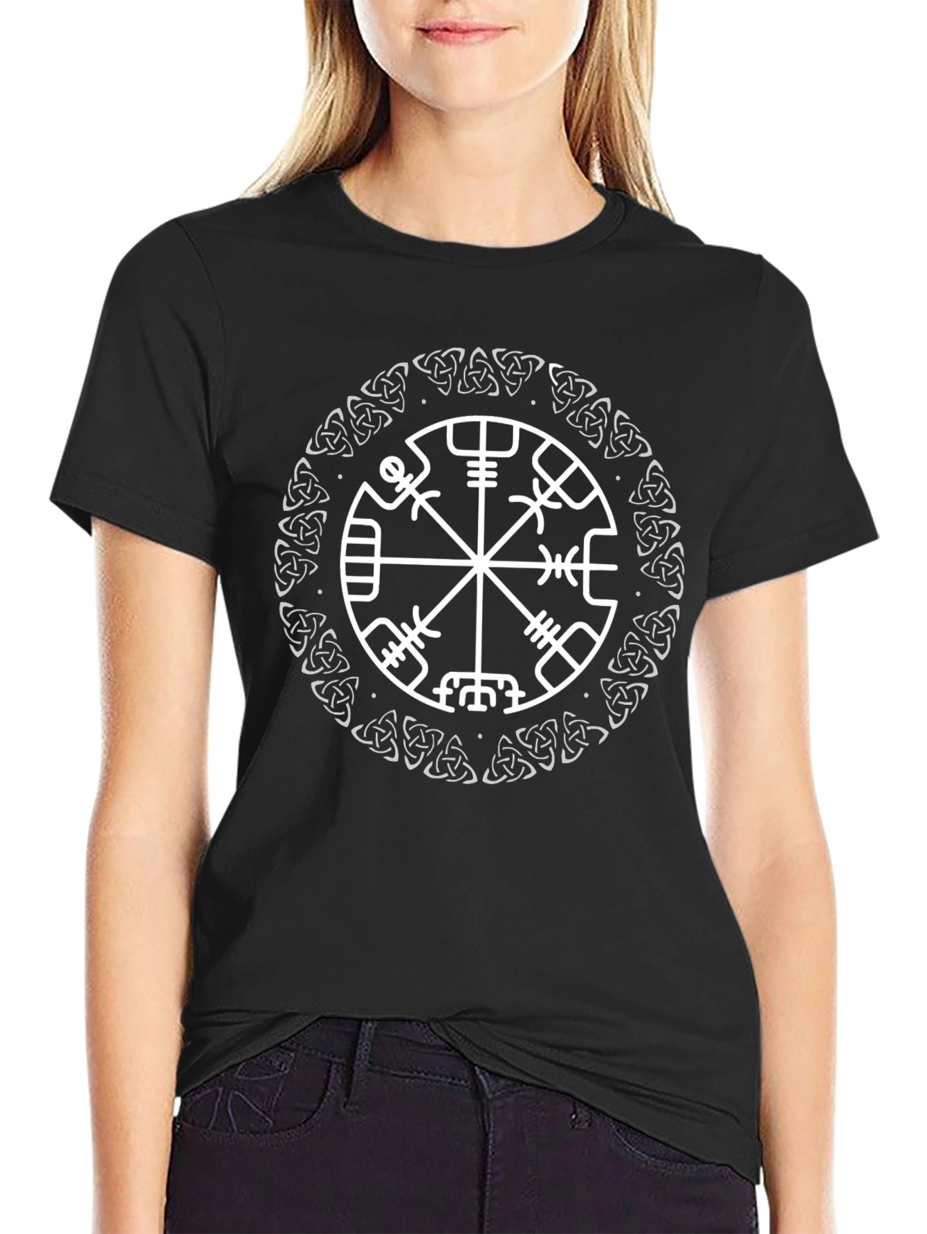 Vegvisir Compass Viking T-Shirt Black