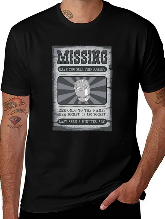 Missing Socket T-Shirt - Mechanic Humor Tee