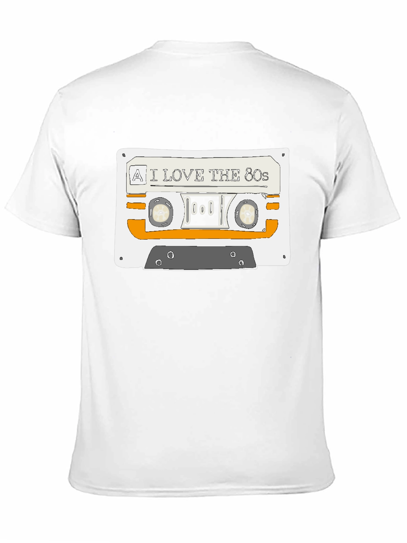 I Love the 80s Cassette Graphic Tee - Black