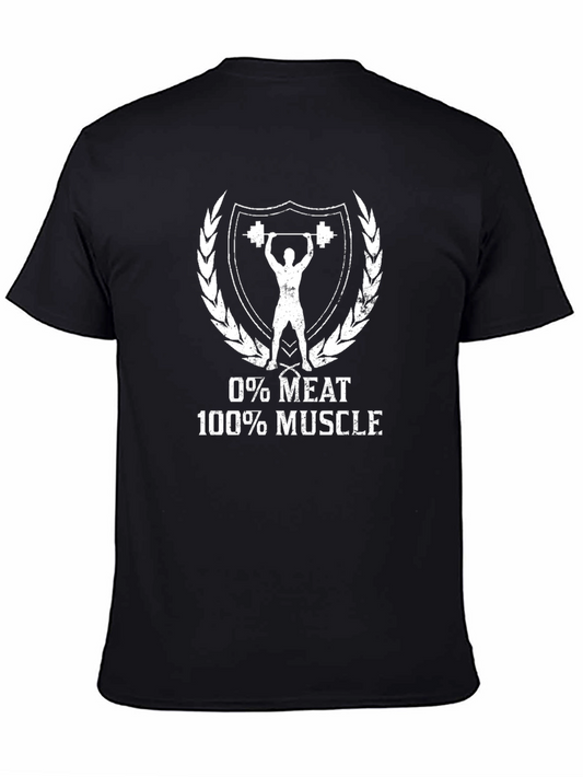 0% Meat 100% Muscle Gym T-Shirt