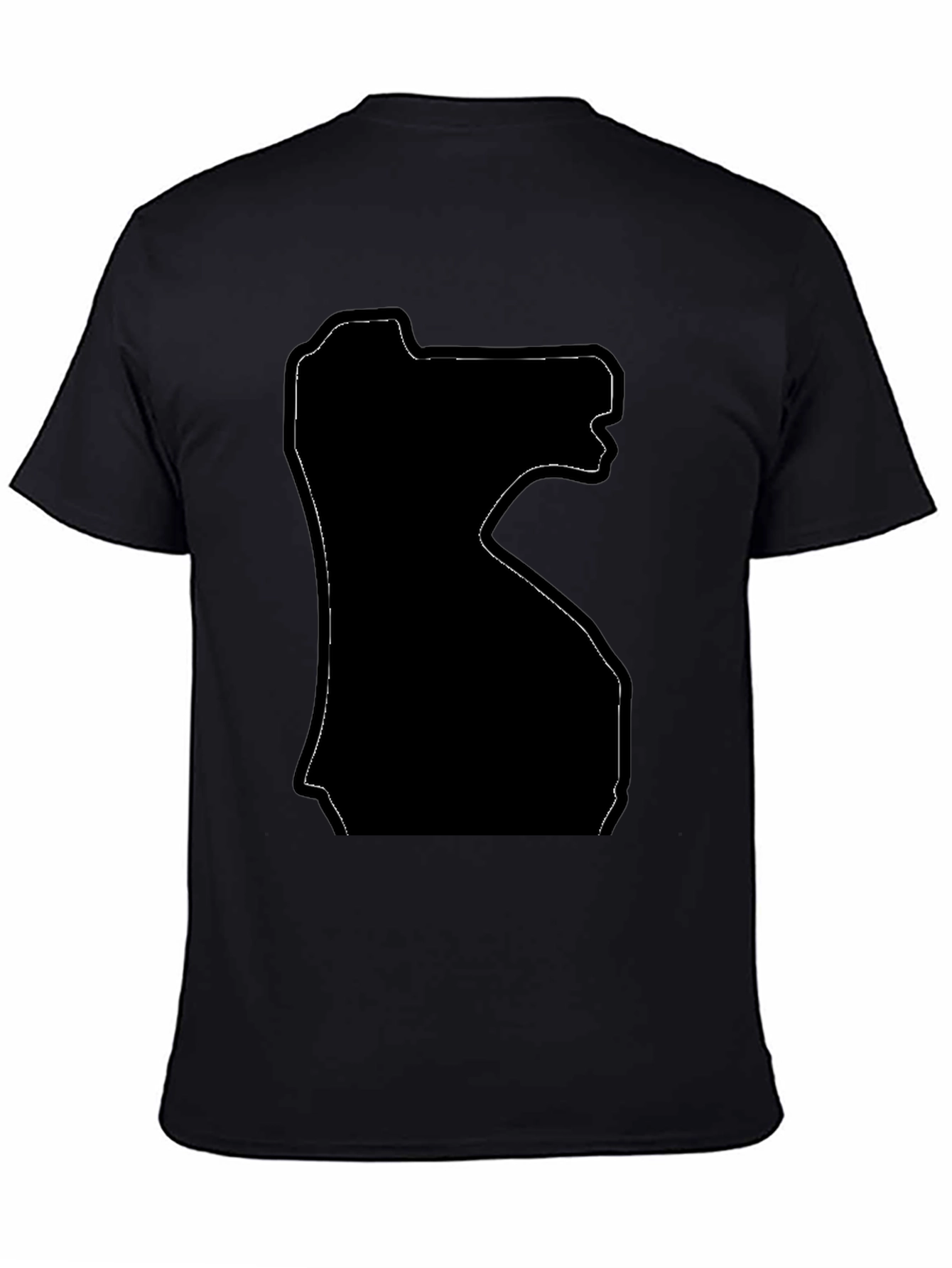 Silhouette Graphic T-Shirt - Modern Black Tee
