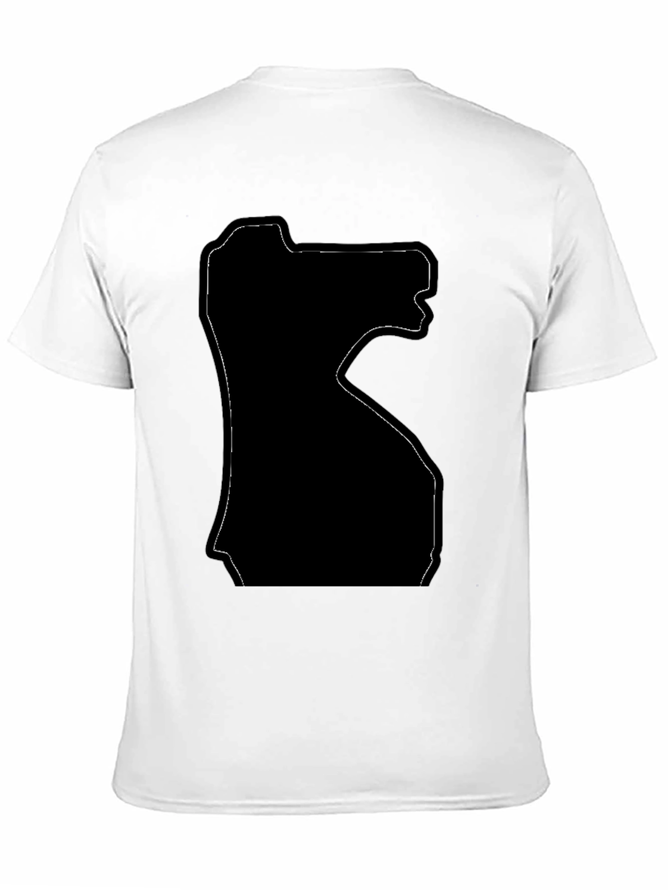 Silhouette Graphic T-Shirt - Modern Black Tee