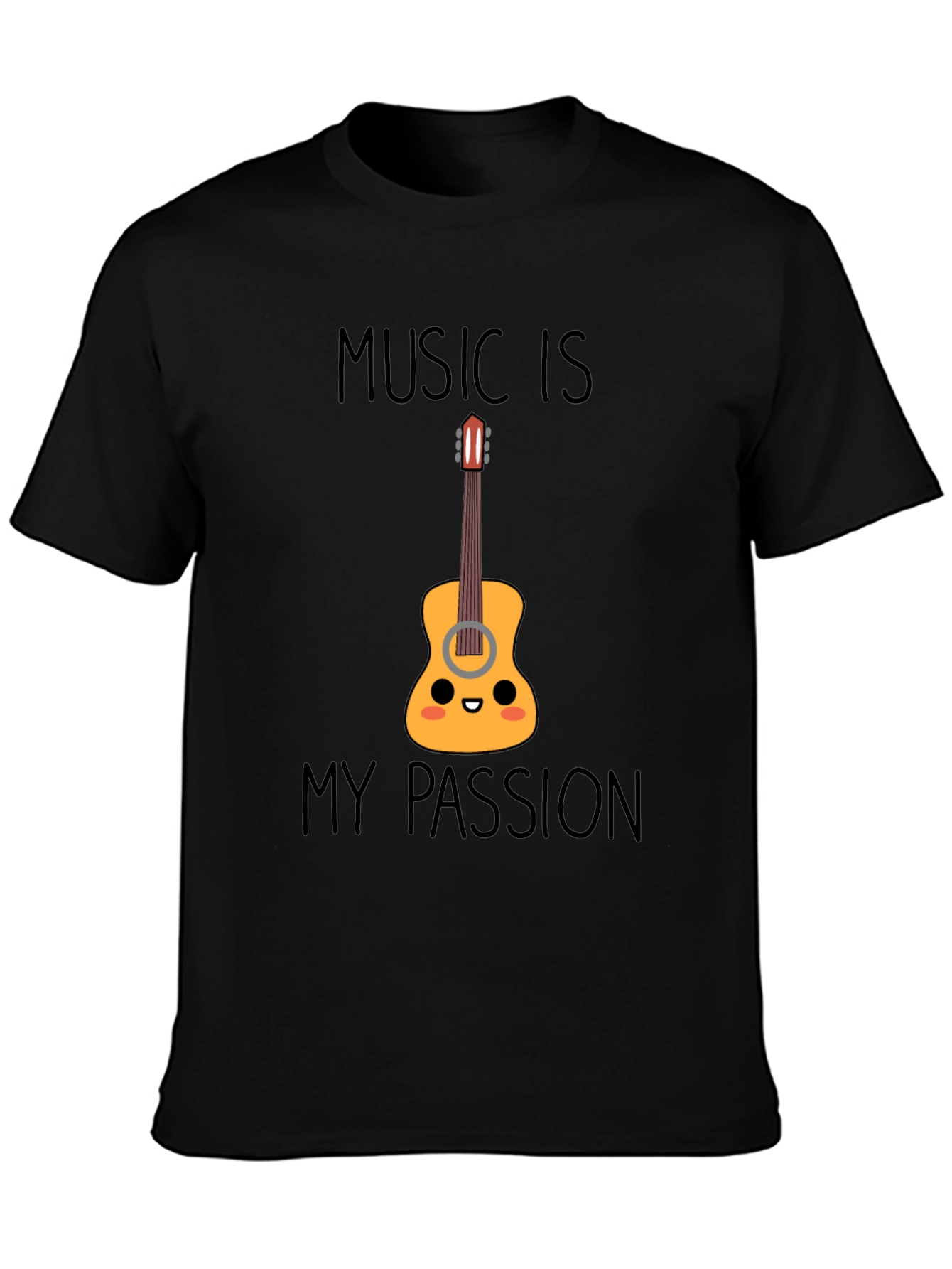 Music Is My Passion Guitar T-Shirt