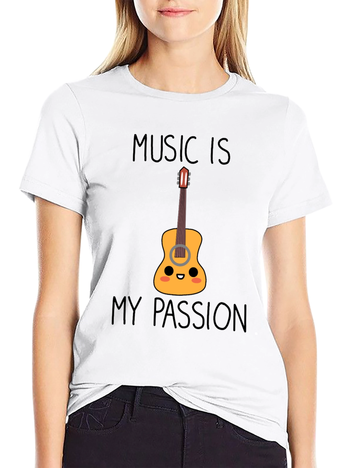 Music Is My Passion Guitar T-Shirt