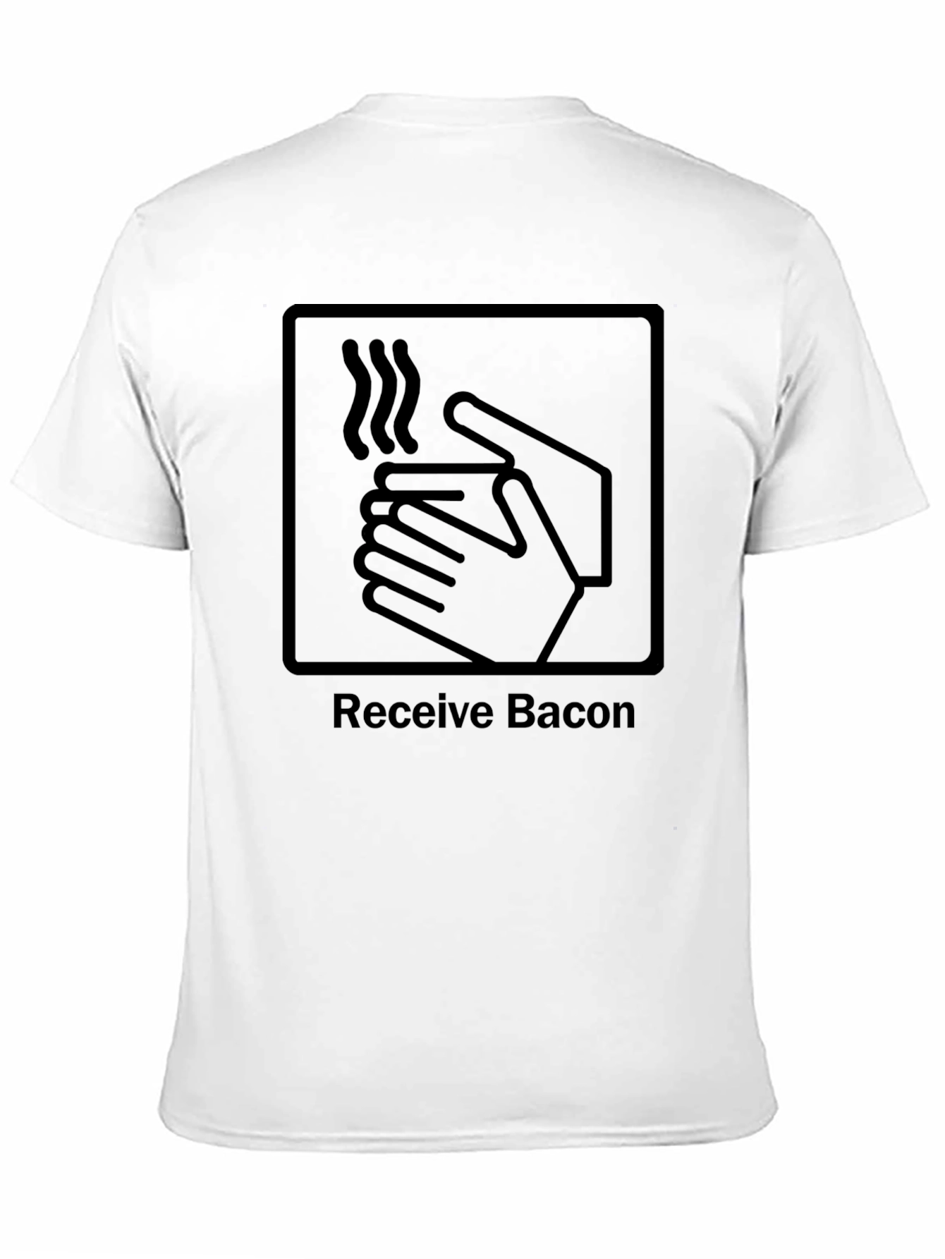 Receive Bacon Graphic Tee - Funny Food Lover Shirt
