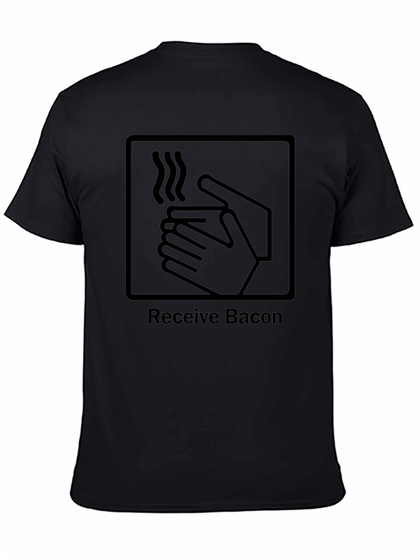 Receive Bacon Graphic Tee - Funny Food Lover Shirt