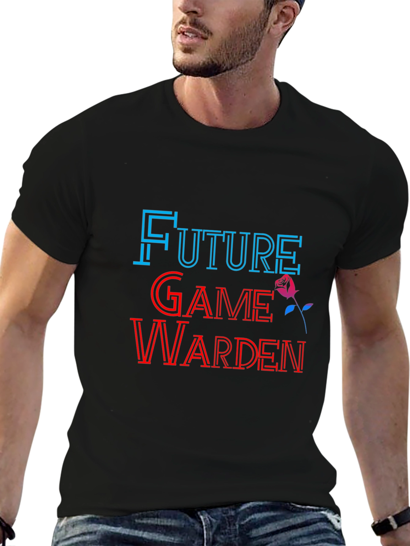 Future Game Warden Black Graphic Tee