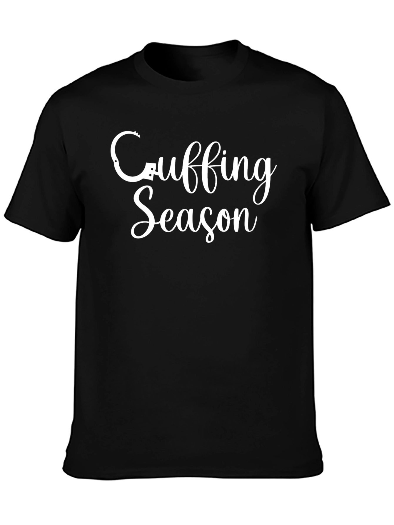 Cuffing Season Graphic Tee - Black