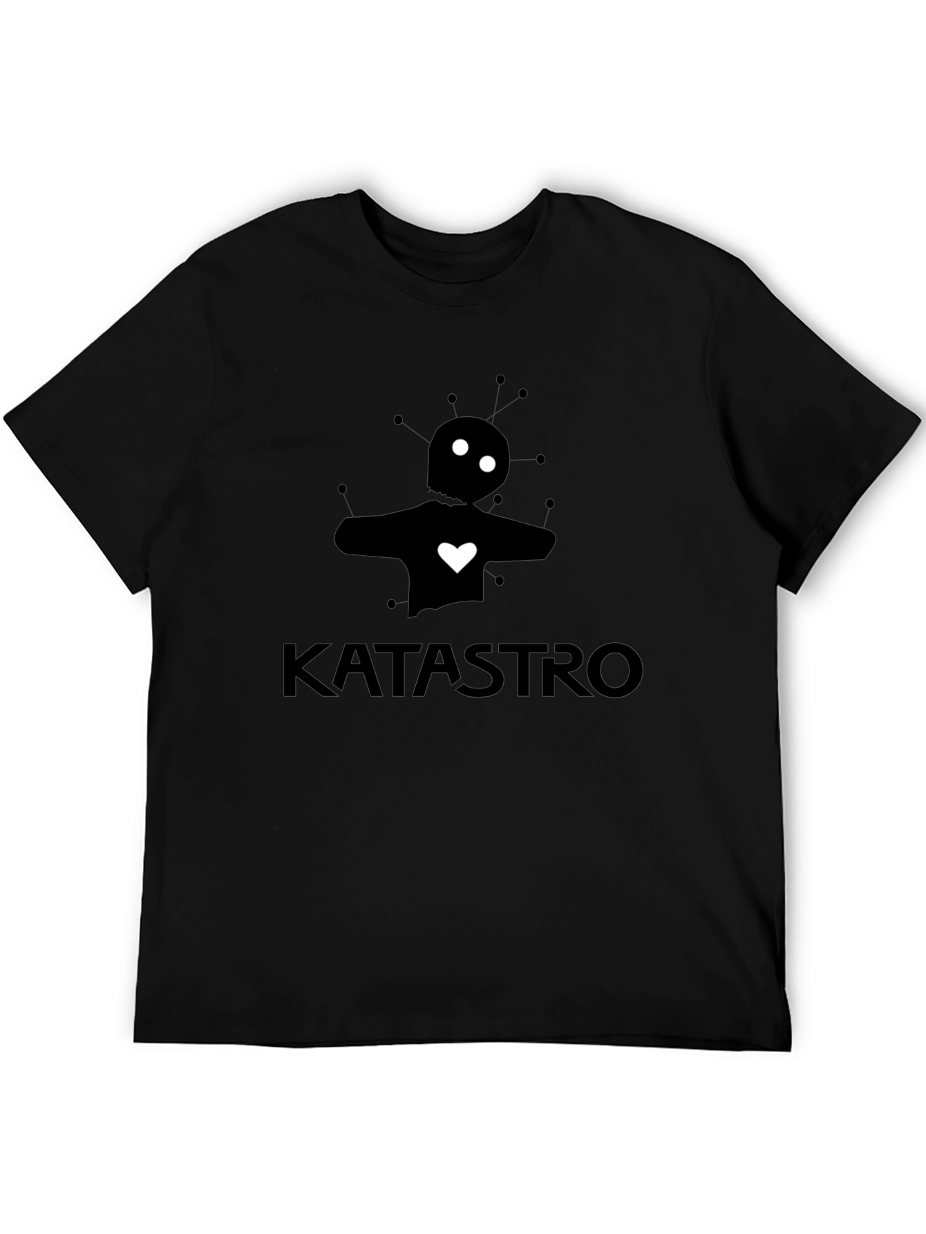 Katastro T-Shirt: Stylish Black Graphic Tee