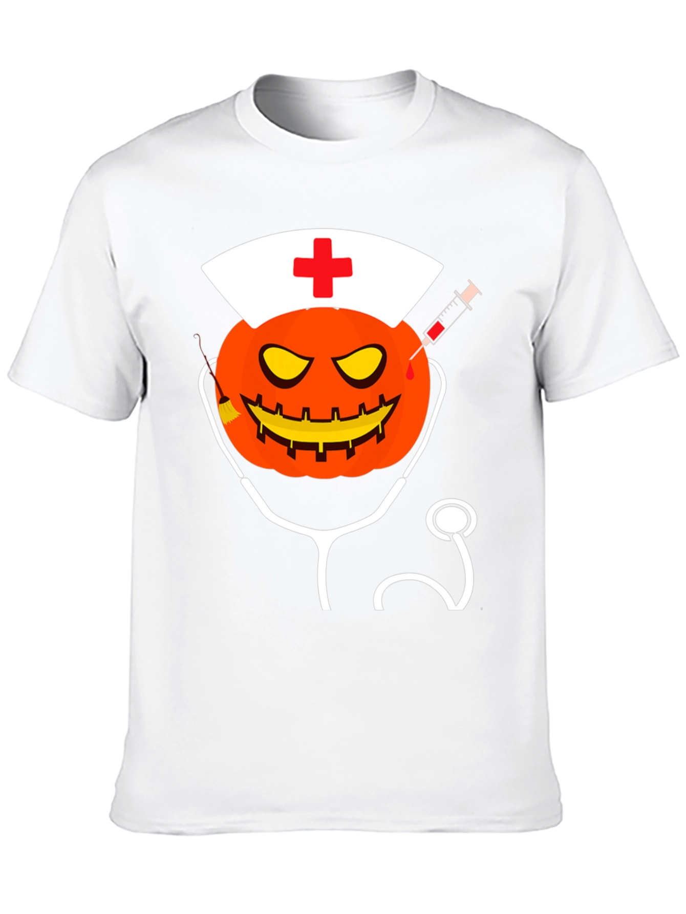 Halloween Nurse Pumpkin T-Shirt