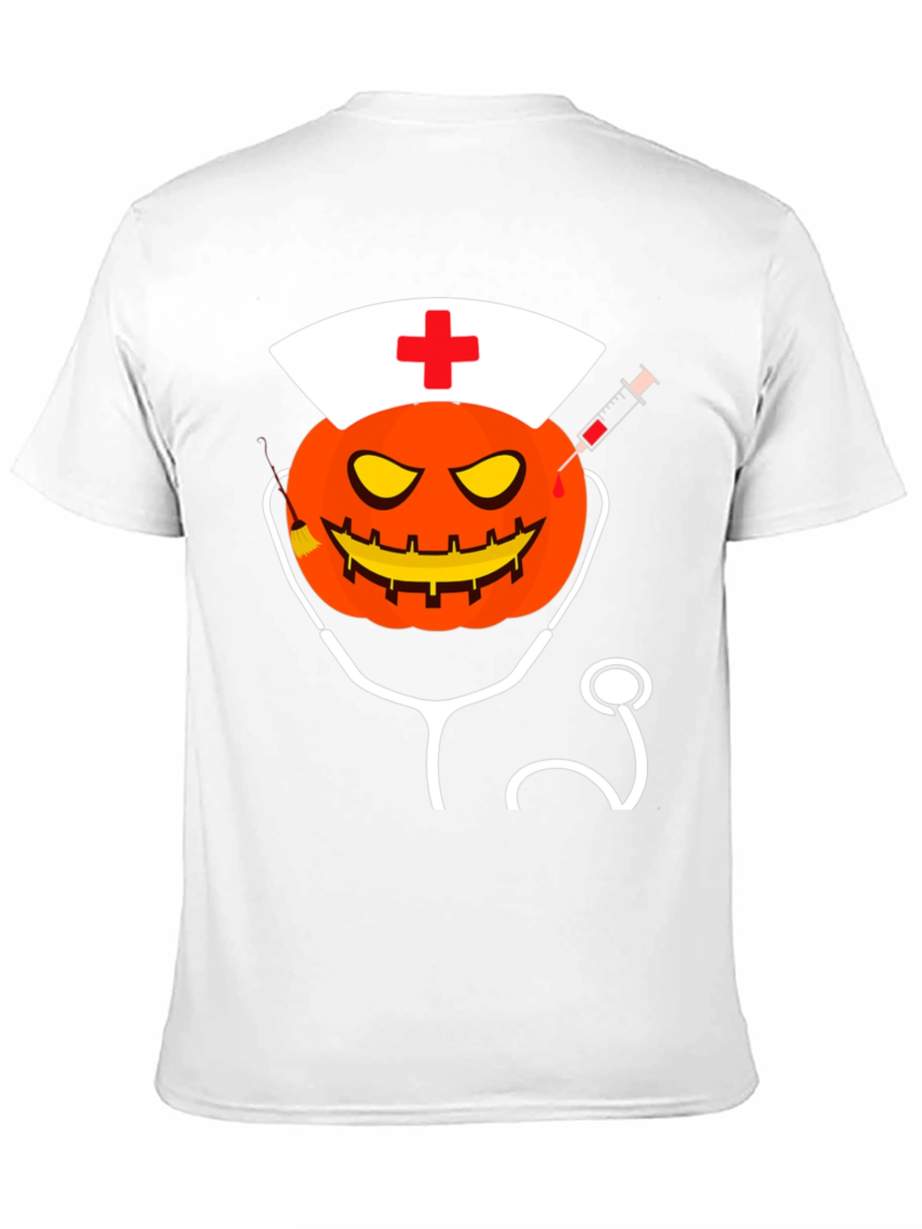 Halloween Nurse Pumpkin T-Shirt