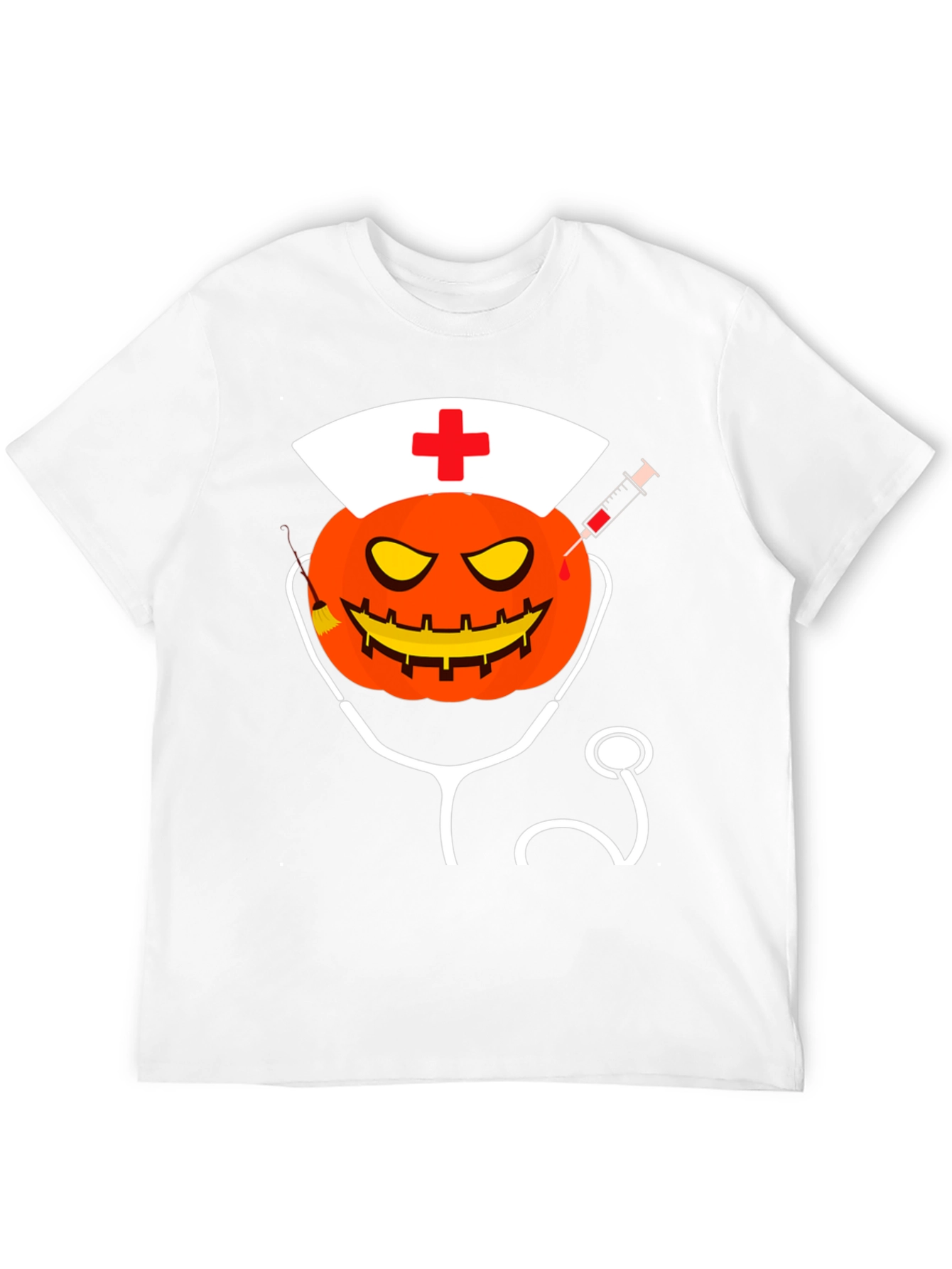 Halloween Nurse Pumpkin T-Shirt