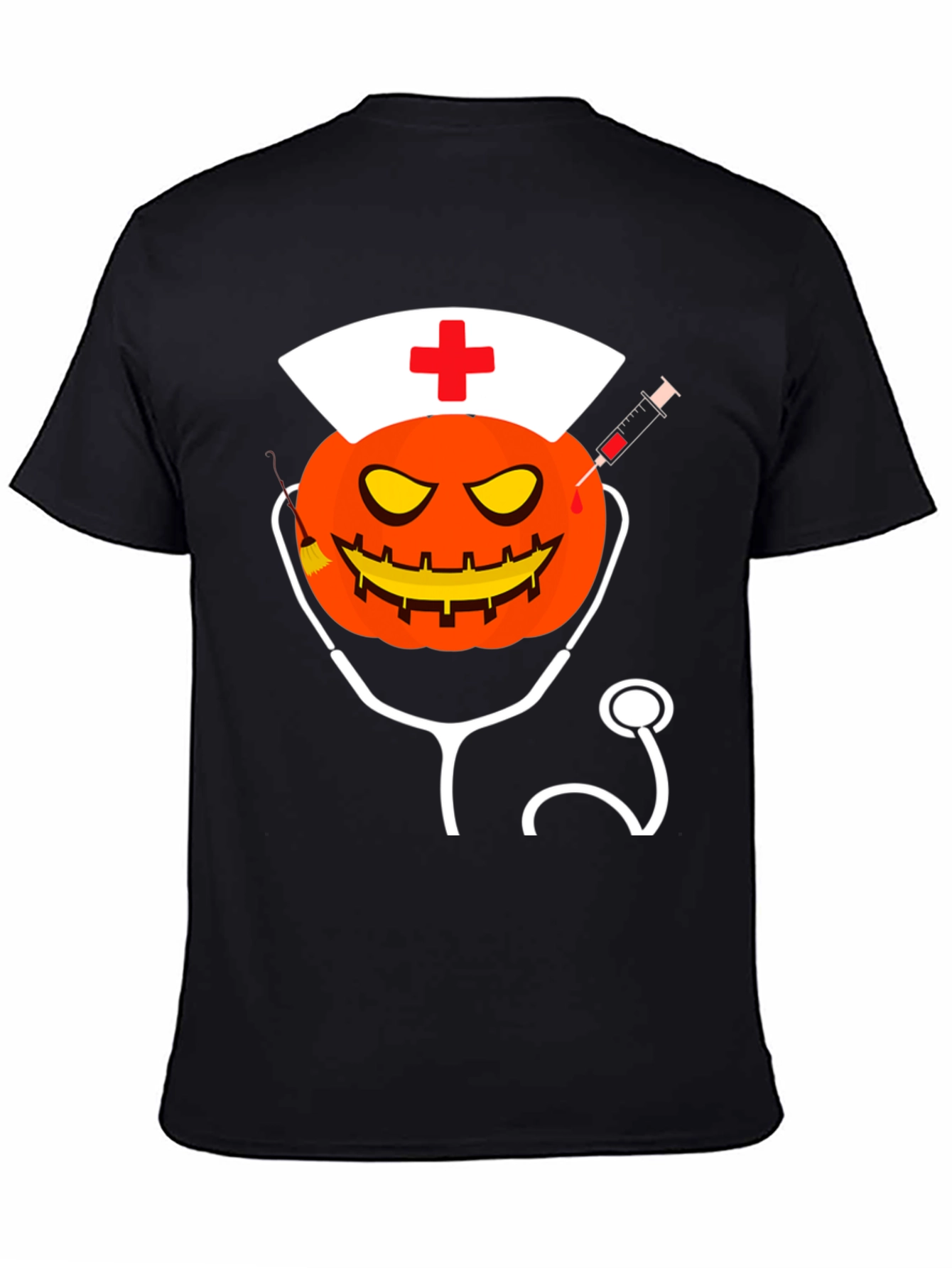 Halloween Nurse Pumpkin T-Shirt