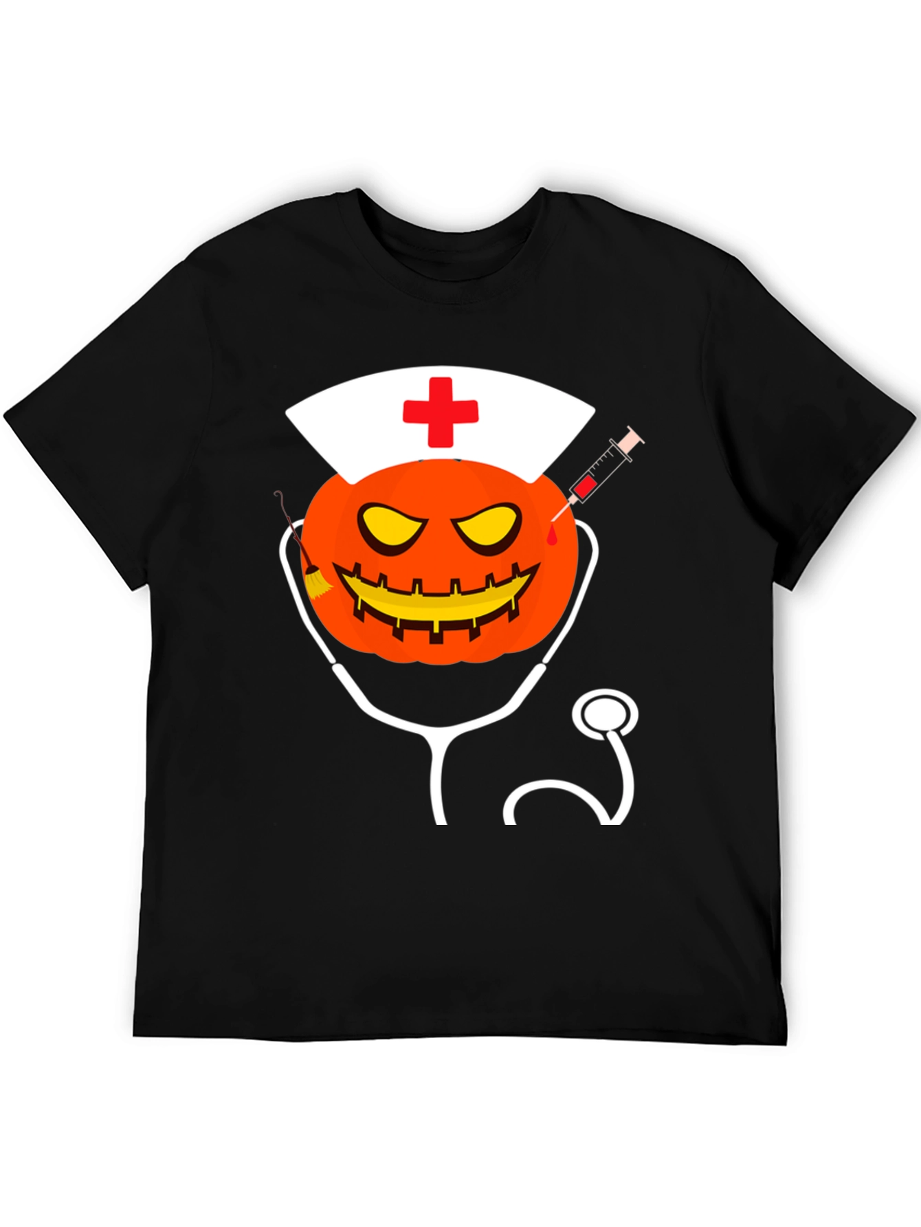 Halloween Nurse Pumpkin T-Shirt