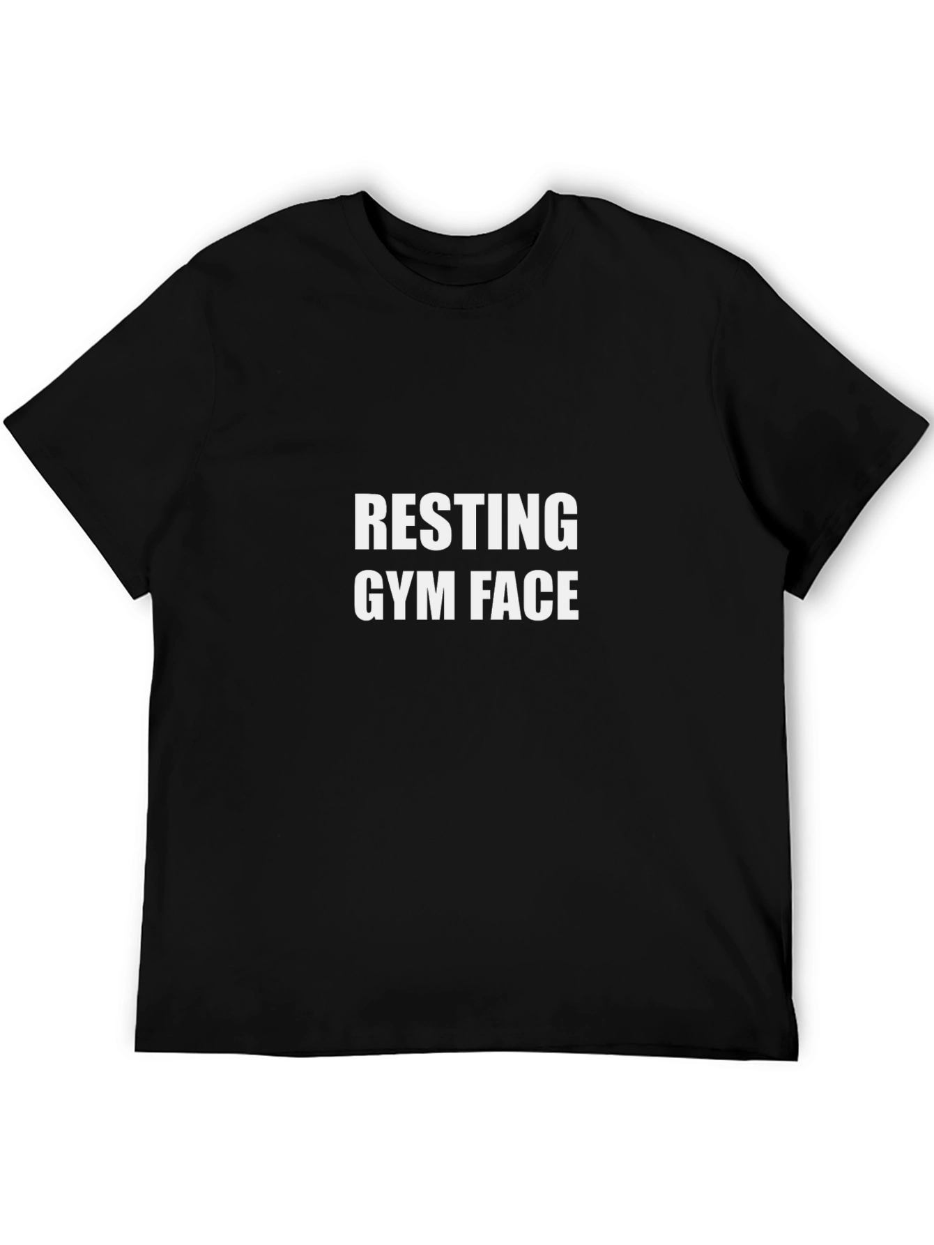 Resting Gym Face Black Graphic Tee