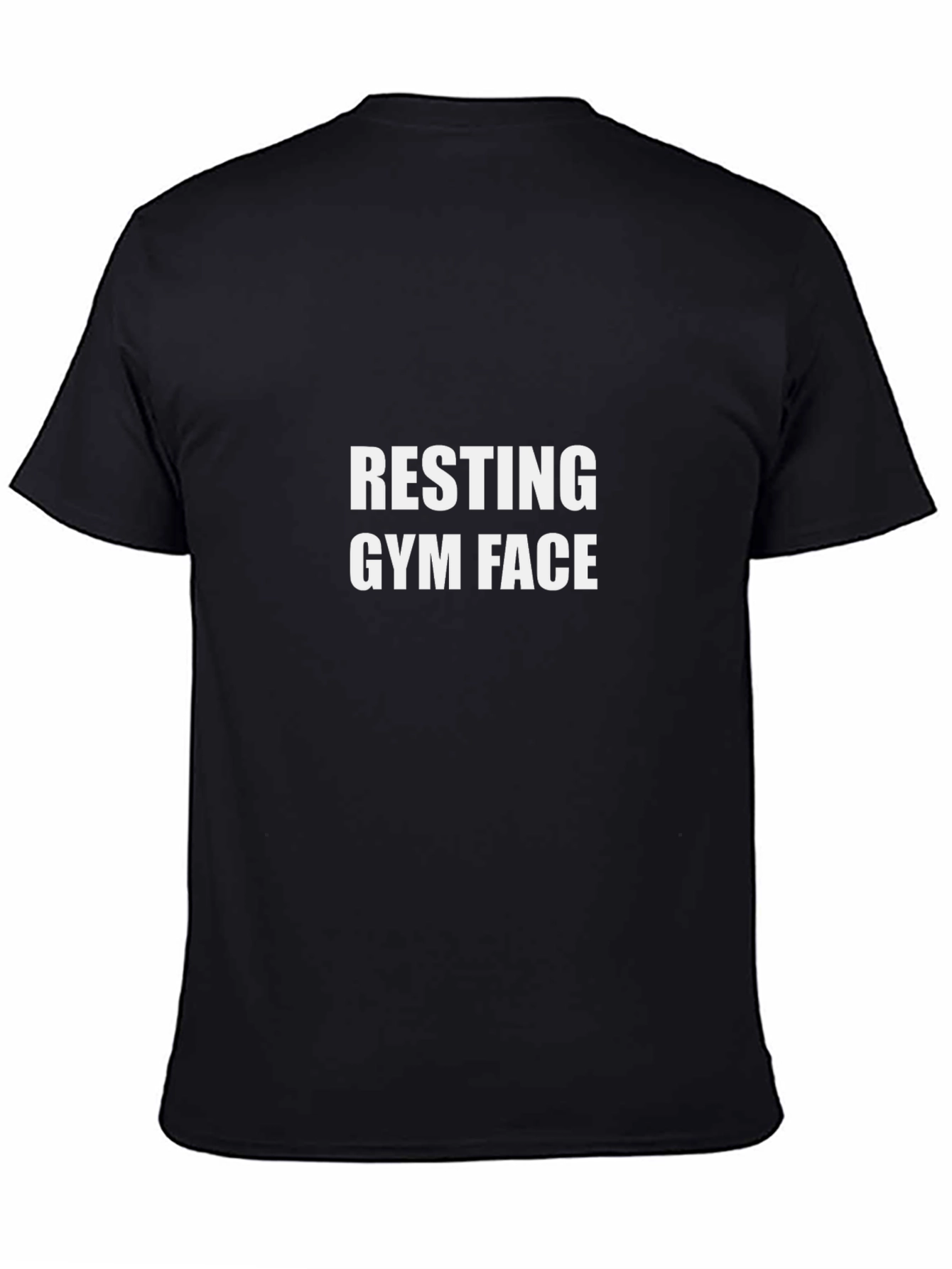 Resting Gym Face Black Graphic Tee