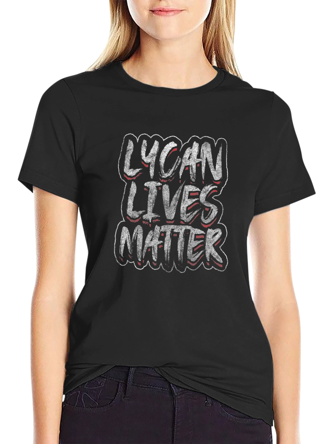 Lycan Lives Matter Graphic T-Shirt - Black