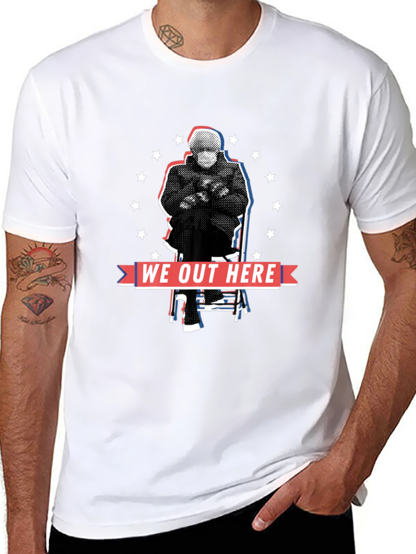 We Out Here Bernie Meme T-Shirt