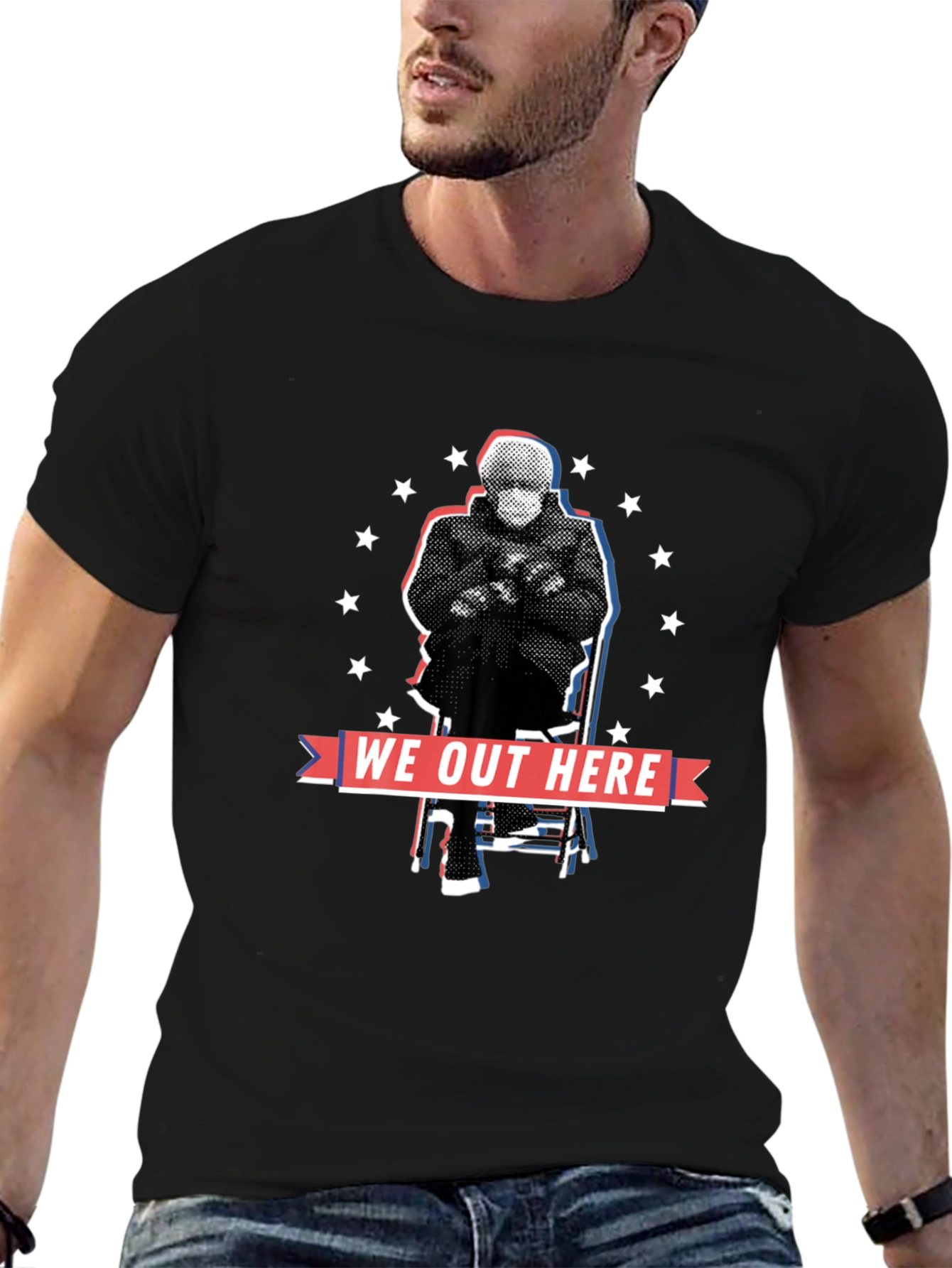 We Out Here Bernie Meme T-Shirt