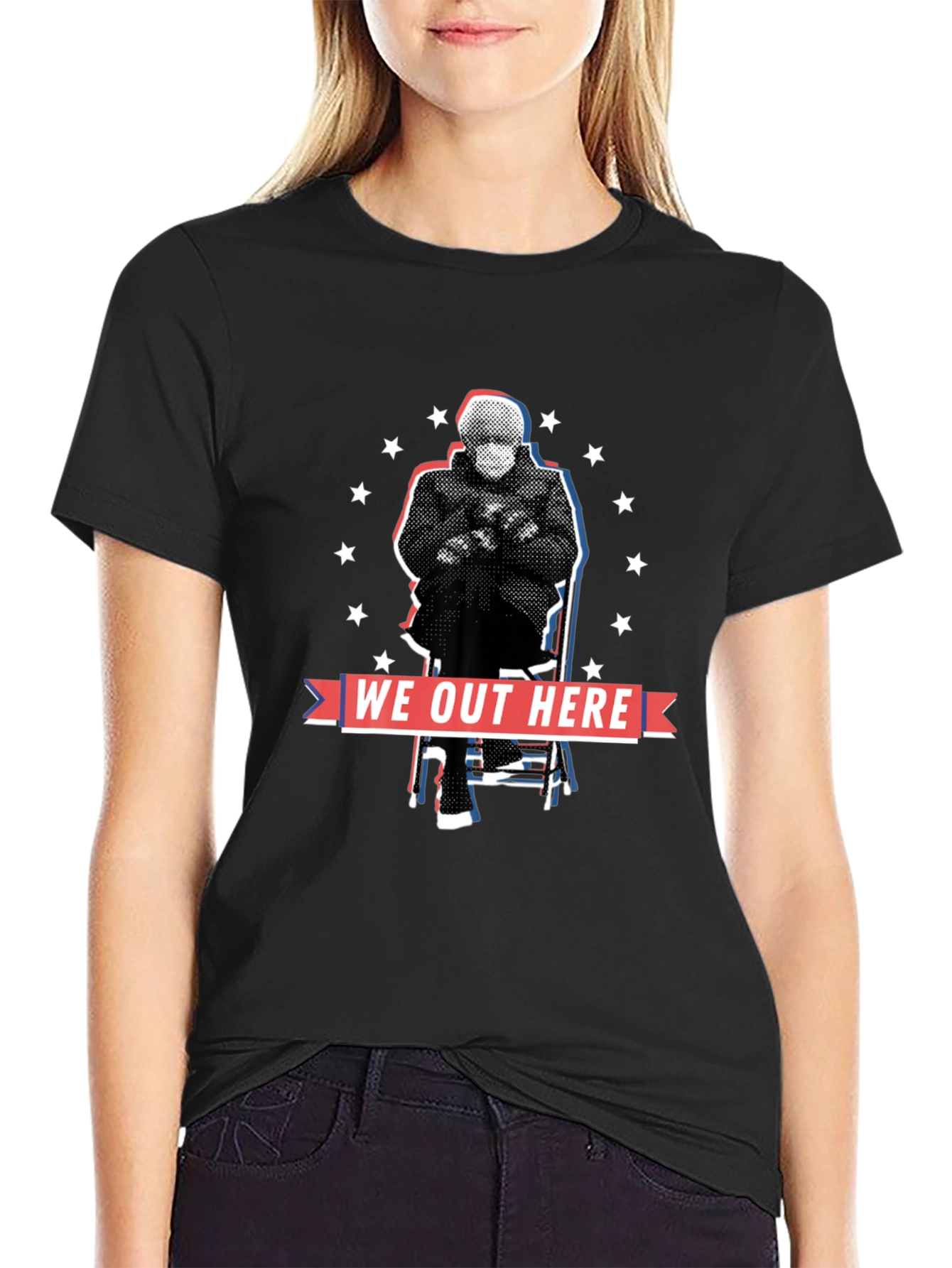 We Out Here Bernie Meme T-Shirt