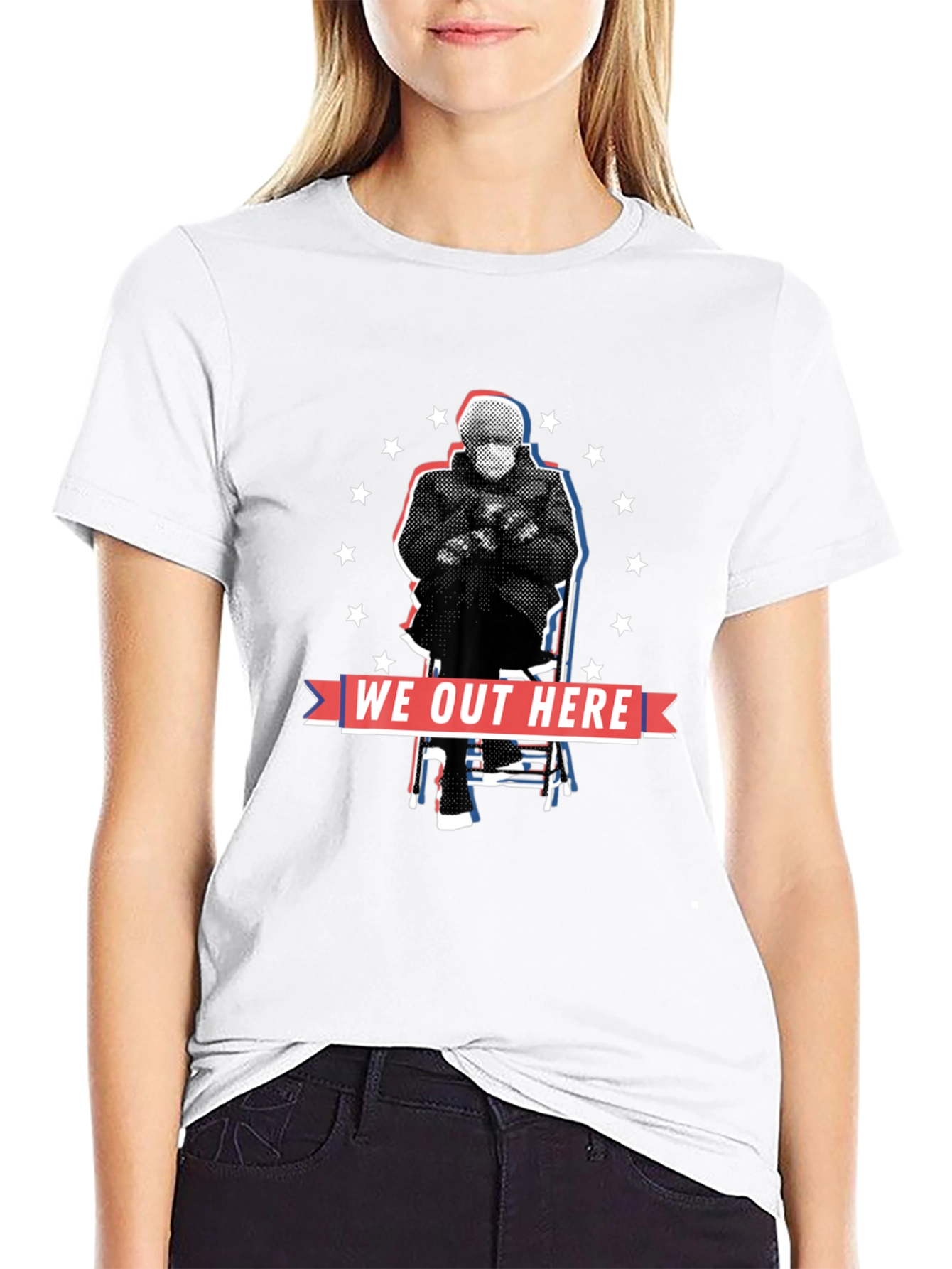 We Out Here Bernie Meme T-Shirt