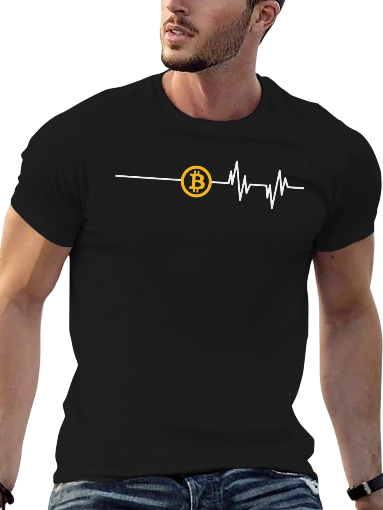 Bitcoin Heartbeat T-Shirt - Crypto Trader Tee