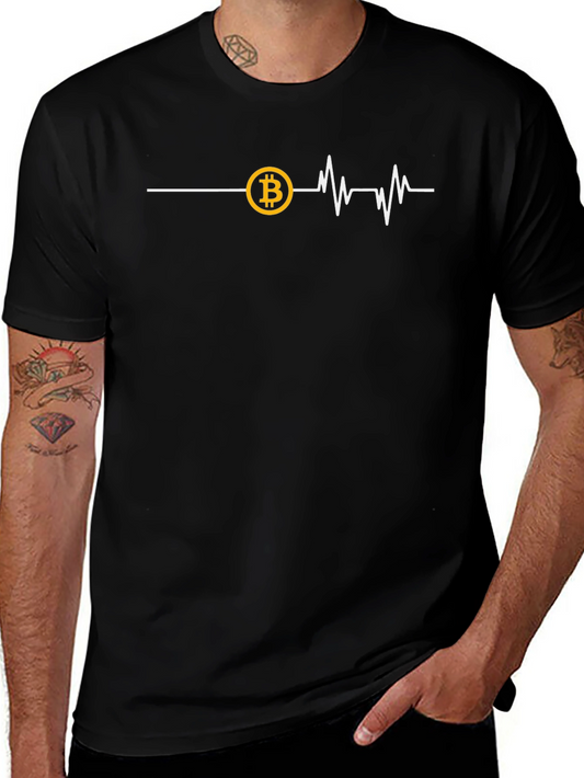 Bitcoin Heartbeat T-Shirt - Crypto Trader Tee